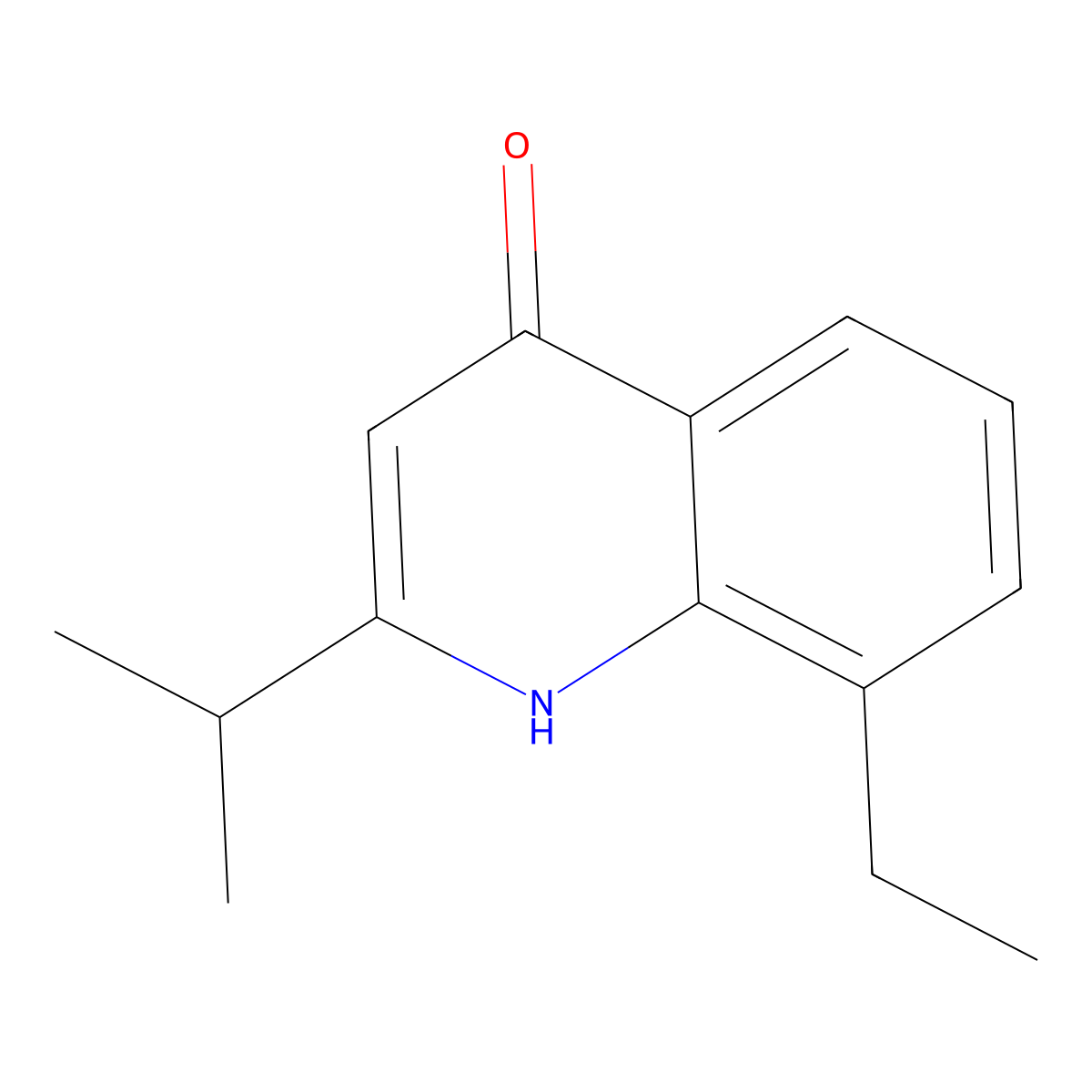 8-Ethyl-2-(propan-2-yl)-1,4-dihydroquinolin-4-one molecular structure, CAS 1154917-07-3