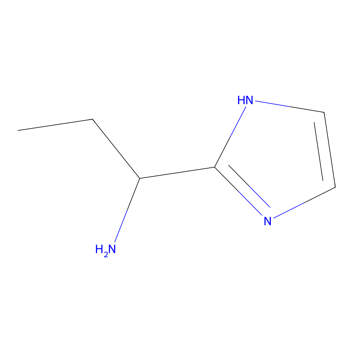 1-(1H-imidazol-2-yl)propan-1-amine molecular structure, CAS 1154920-24-7