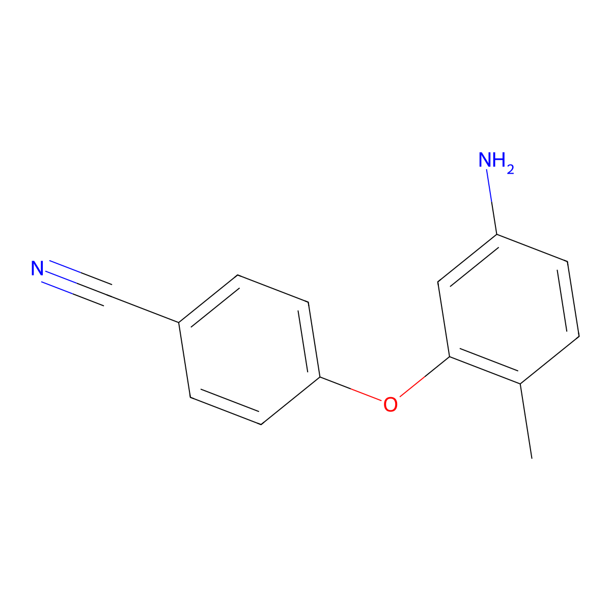 4-(5-Amino-2-methylphenoxy)benzonitrile molecular structure, CAS 1154941-12-4