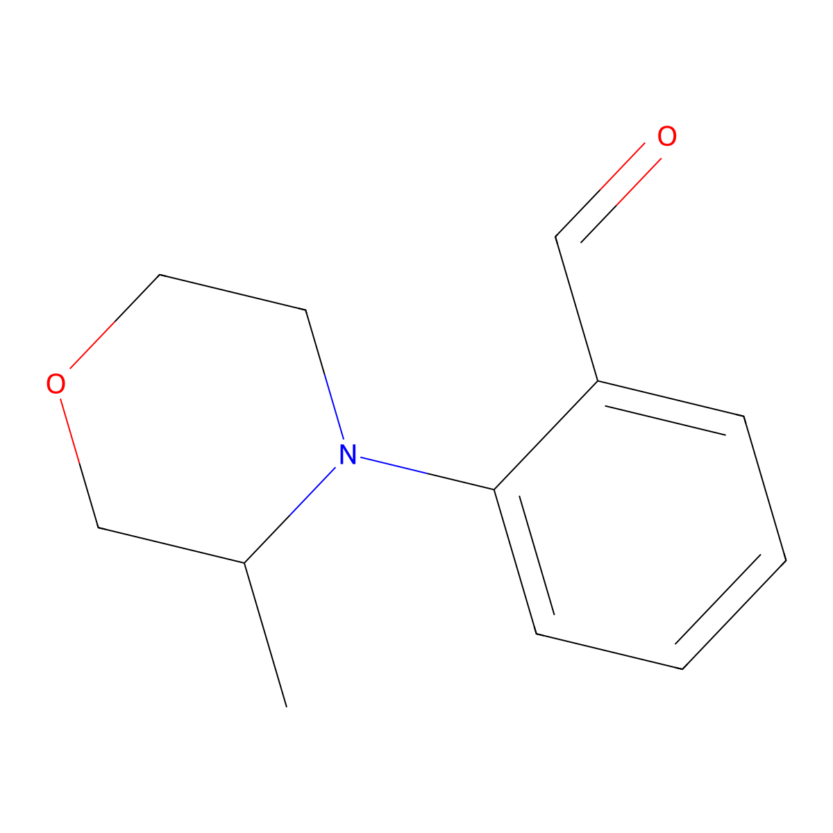 2-(3-Methylmorpholin-4-yl)benzaldehyde molecular structure, CAS 1154941-83-9