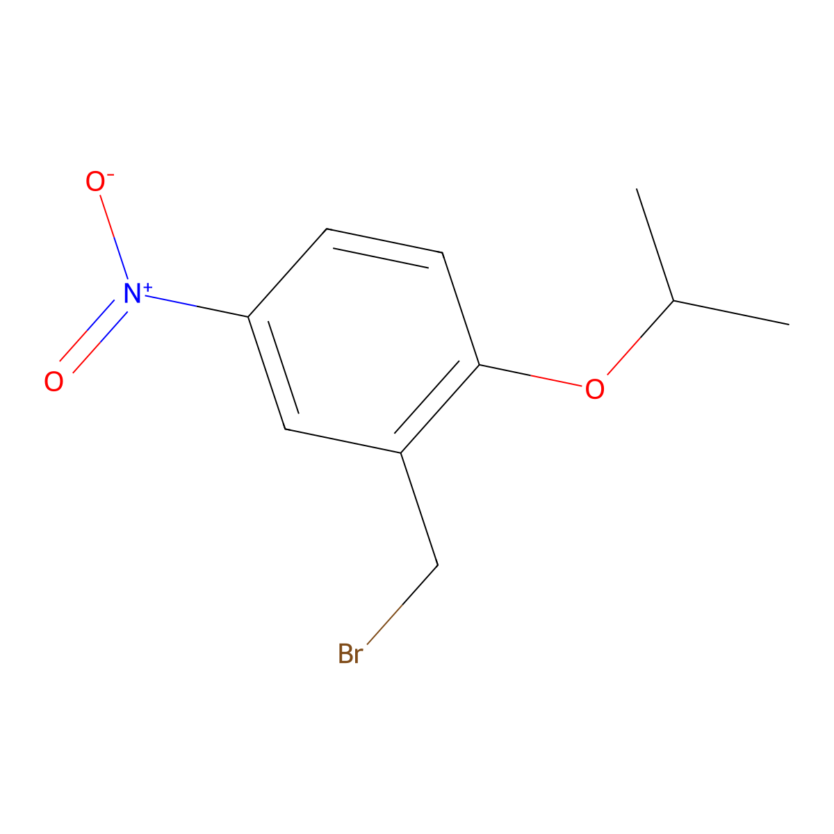 2-(Bromomethyl)-4-nitro-1-(propan-2-yloxy)benzene molecular structure, CAS 1154944-02-1