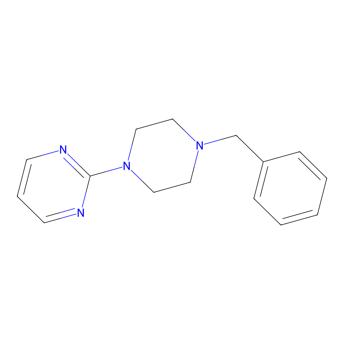 2-(4-Benzylpiperazin-1-yl)pyrimidine molecular structure, CAS 115495-96-0