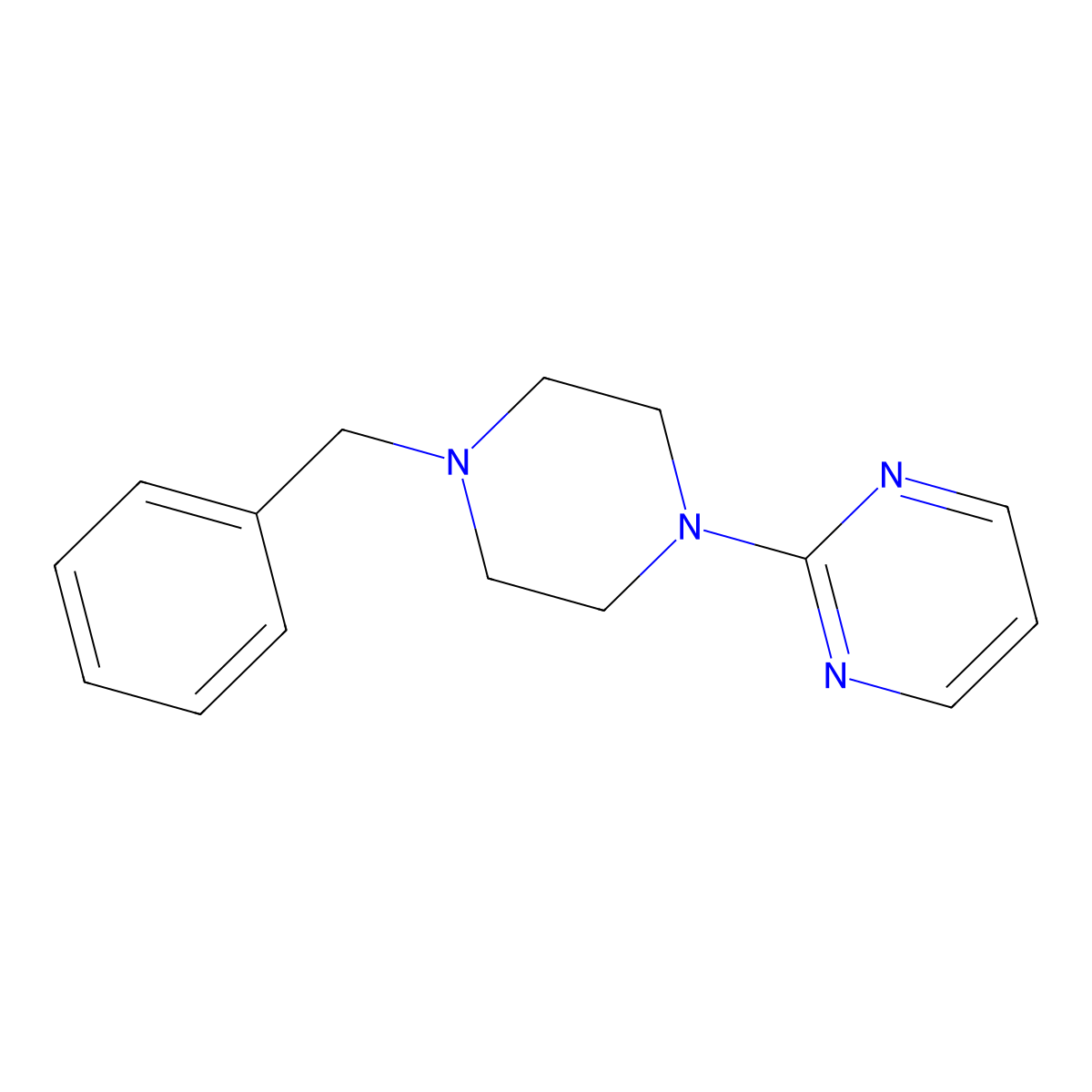 2-(4-Benzylpiperazin-1-yl)pyrimidine molecular structure, CAS 115495-96-0