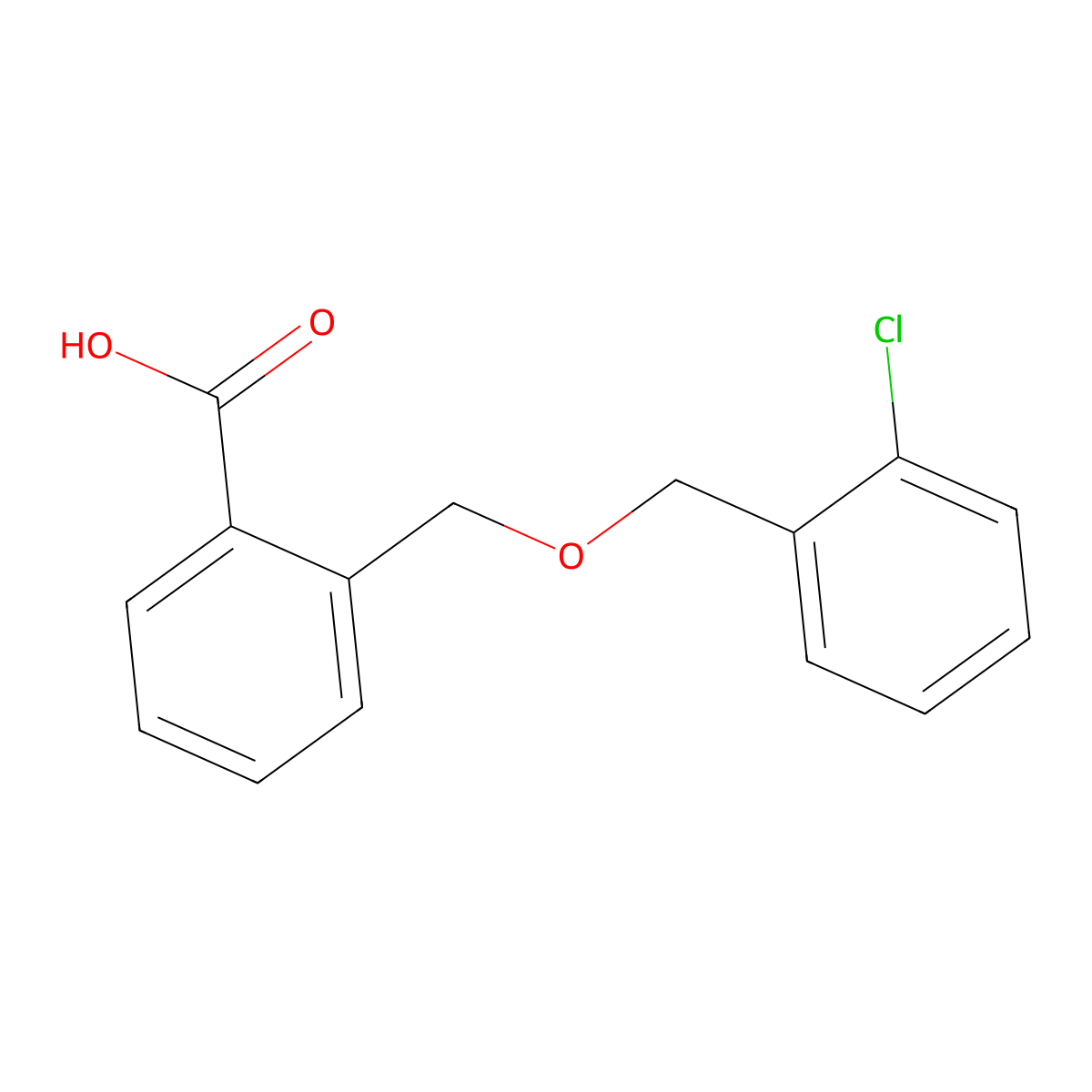 2-(2-Chloro-benzyloxymethyl)-benzoic acid molecular structure, CAS 1154953-86-2