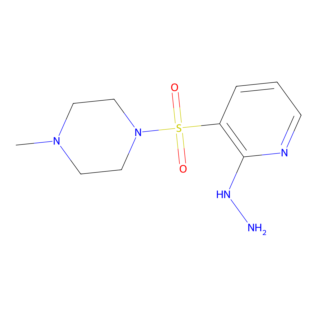 1-[(2-Hydrazinylpyridin-3-yl)sulfonyl]-4-methylpiperazine molecular structure, CAS 1154962-58-9