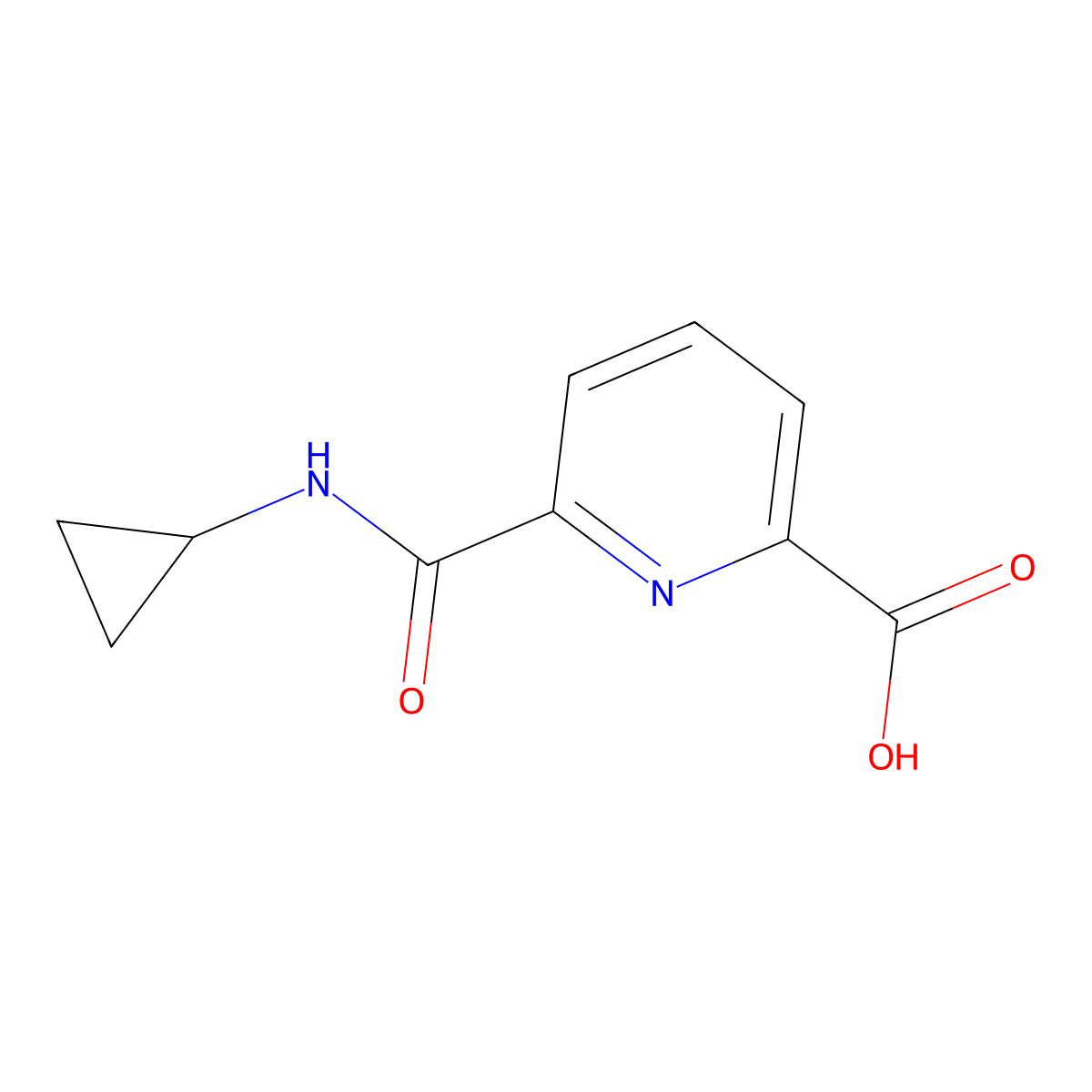 6-(Cyclopropylcarbamoyl)pyridine-2-carboxylic acid molecular structure, CAS 1154984-73-2