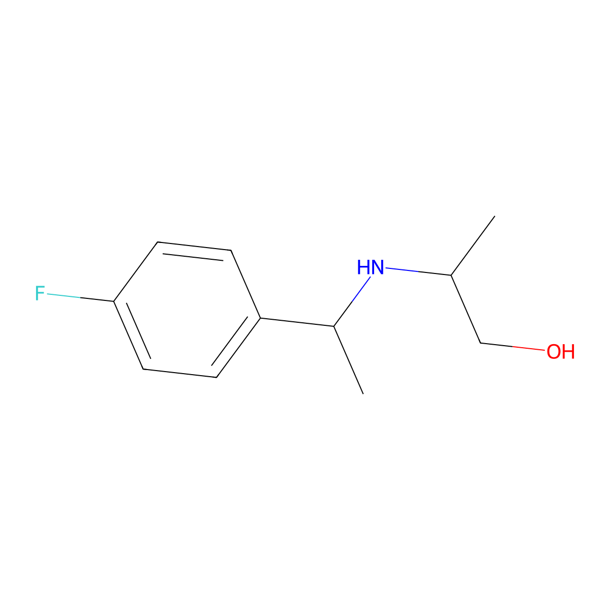 2-{[1-(4-Fluorophenyl)ethyl]amino}propan-1-ol molecular structure, CAS 1154986-95-4