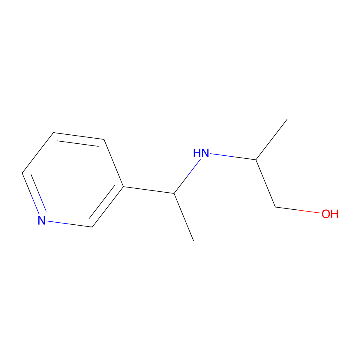 2-{[1-(Pyridin-3-yl)ethyl]amino}propan-1-ol molecular structure, CAS 1154987-59-3