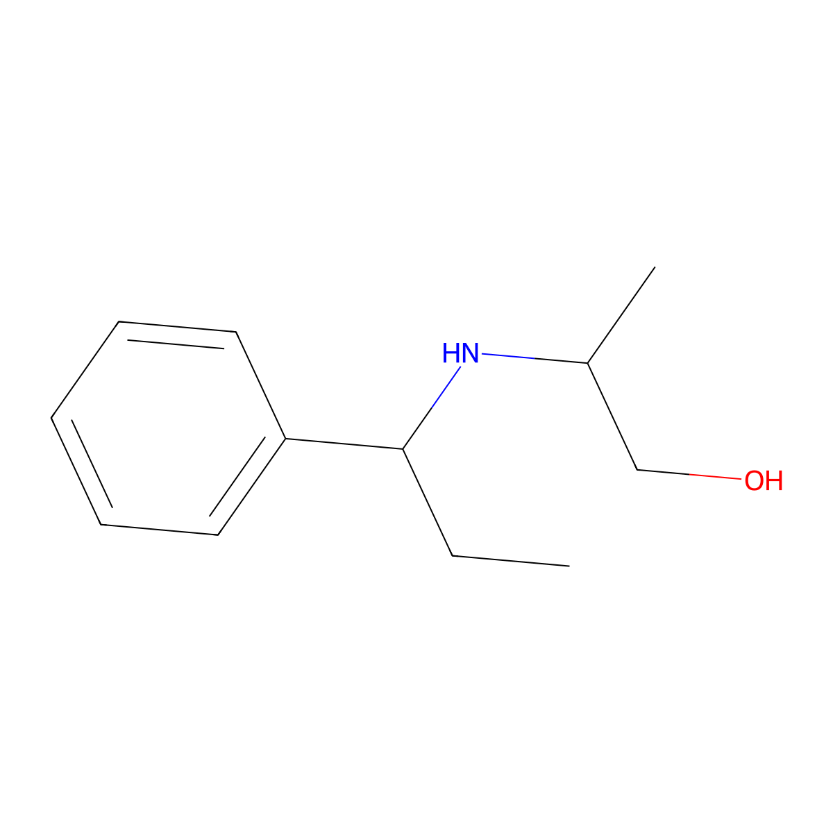 2-[(1-Phenylpropyl)amino]propan-1-ol molecular structure, CAS 1154988-63-2