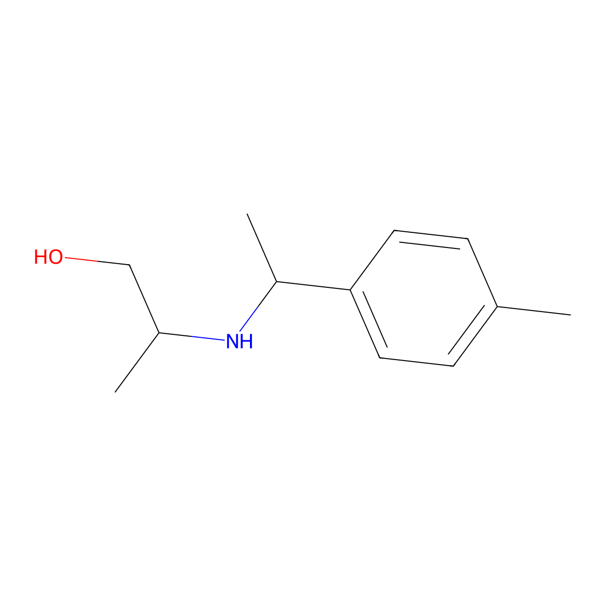 2-{[1-(4-Methylphenyl)ethyl]amino}propan-1-ol molecular structure, CAS 1154988-72-3