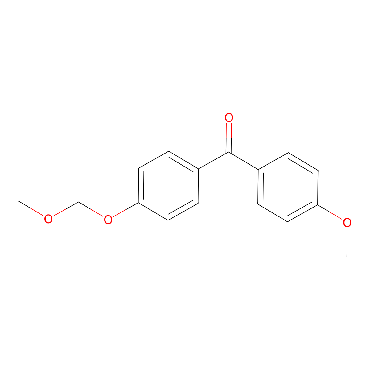 Methanone, [4-(methoxymethoxy)phenyl](4-methoxyphenyl)- molecular structure, CAS 115499-97-3