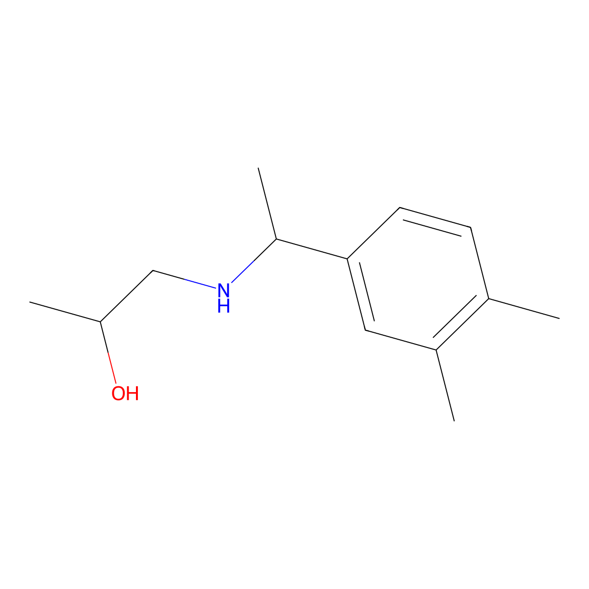 1-{[1-(3,4-Dimethylphenyl)ethyl]amino}propan-2-ol molecular structure, CAS 1154990-39-2