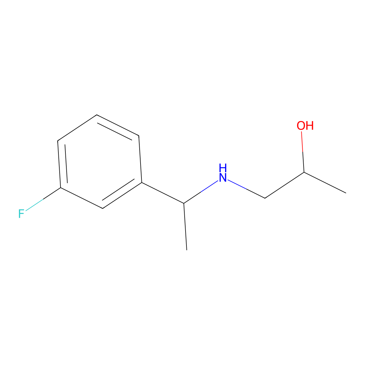 1-((1-(3-Fluorophenyl)ethyl)amino)propan-2-OL molecular structure, CAS 1154990-46-1