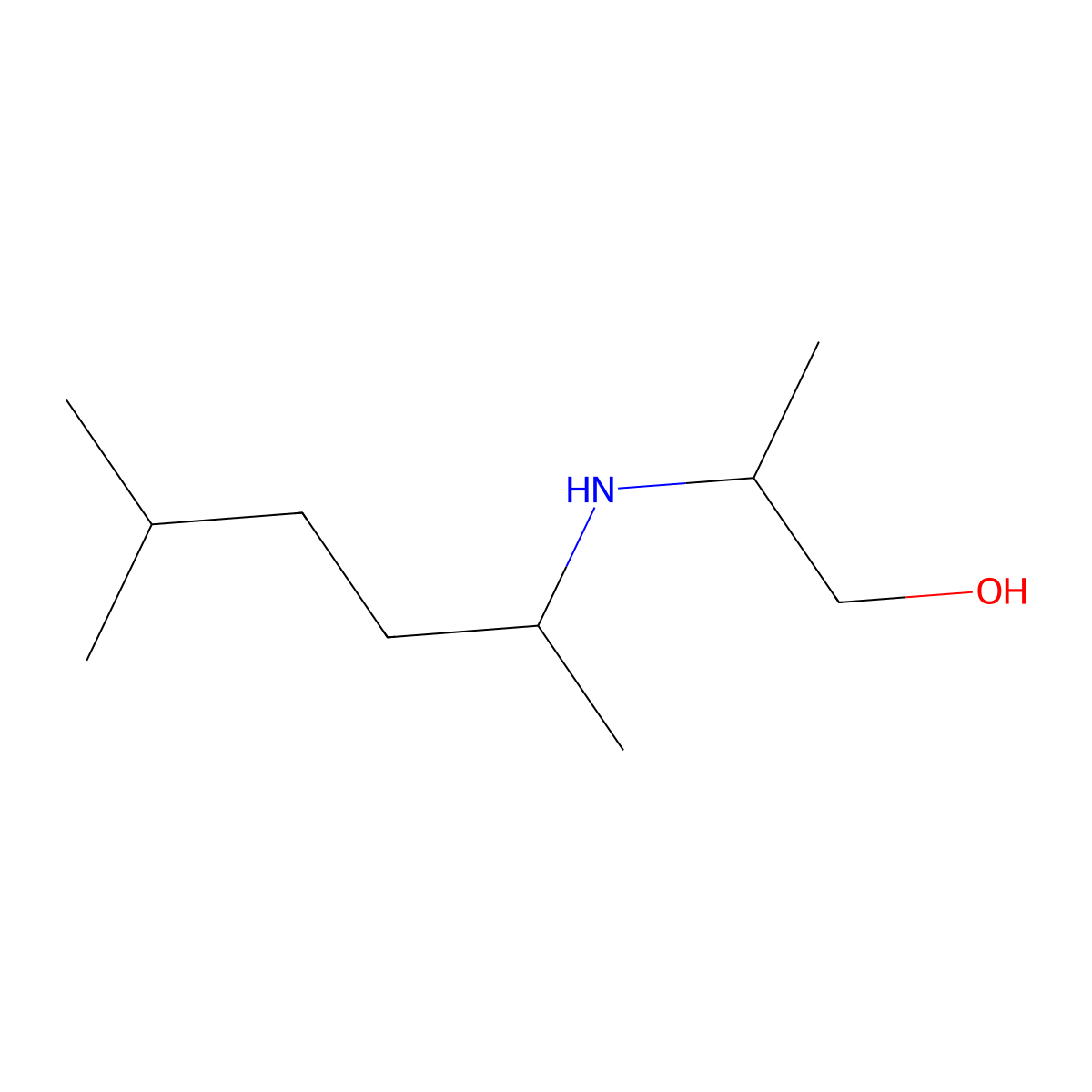 2-[(5-Methylhexan-2-yl)amino]propan-1-ol molecular structure, CAS 1154991-67-9