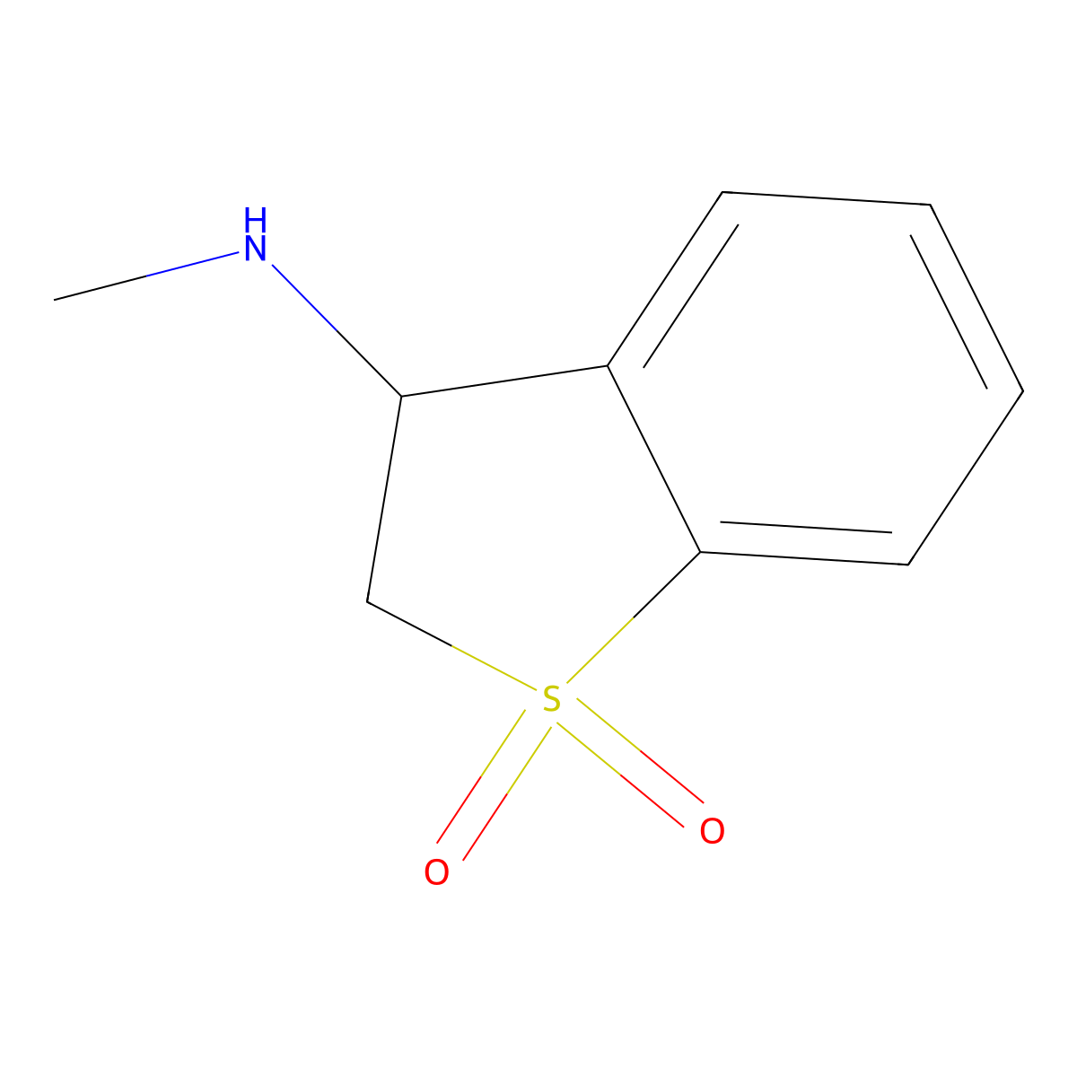 3-(Methylamino)-2,3-dihydro-1lambda6-benzothiophene-1,1-dione molecular structure, CAS 1154992-19-4