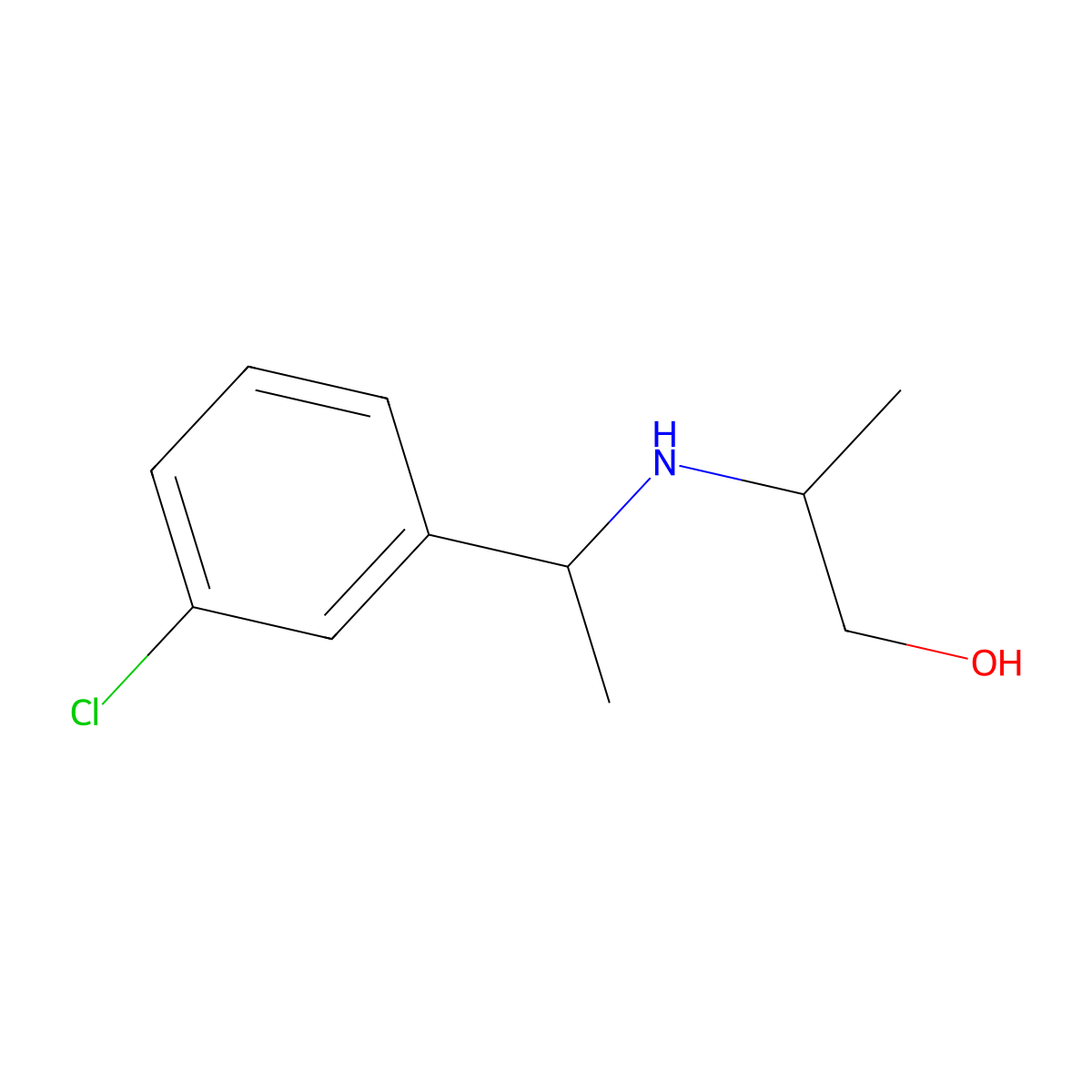 2-{[1-(3-Chlorophenyl)ethyl]amino}propan-1-ol molecular structure, CAS 1154992-41-2