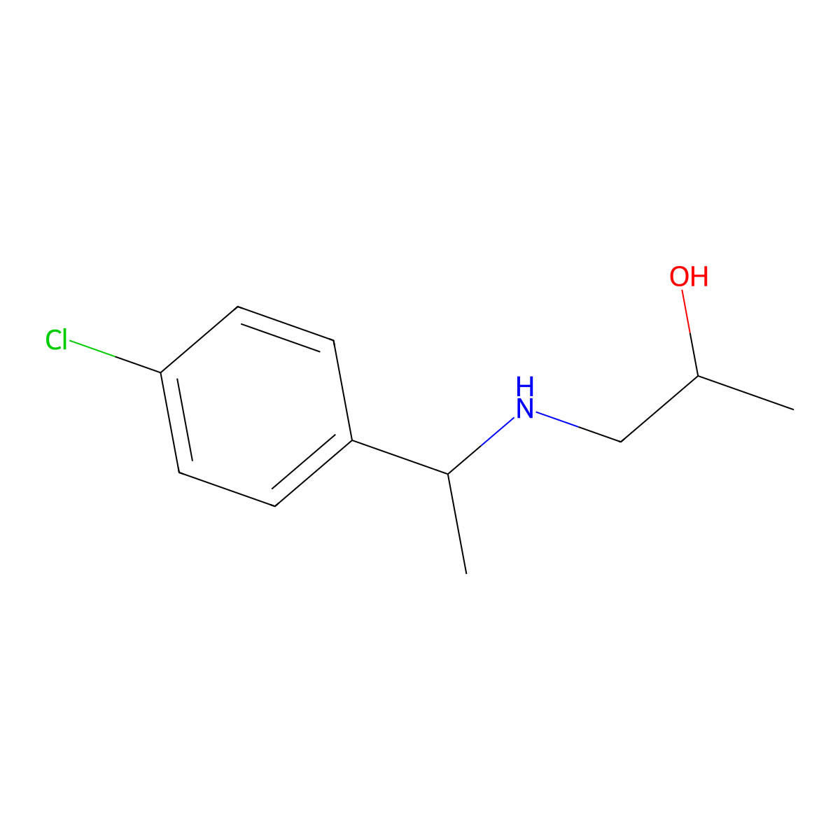 1-{[1-(4-Chlorophenyl)ethyl]amino}propan-2-ol molecular structure, CAS 1154997-76-8