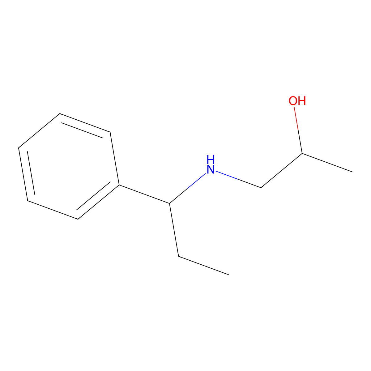 1-[(1-Phenylpropyl)amino]propan-2-ol molecular structure, CAS 1154997-84-8