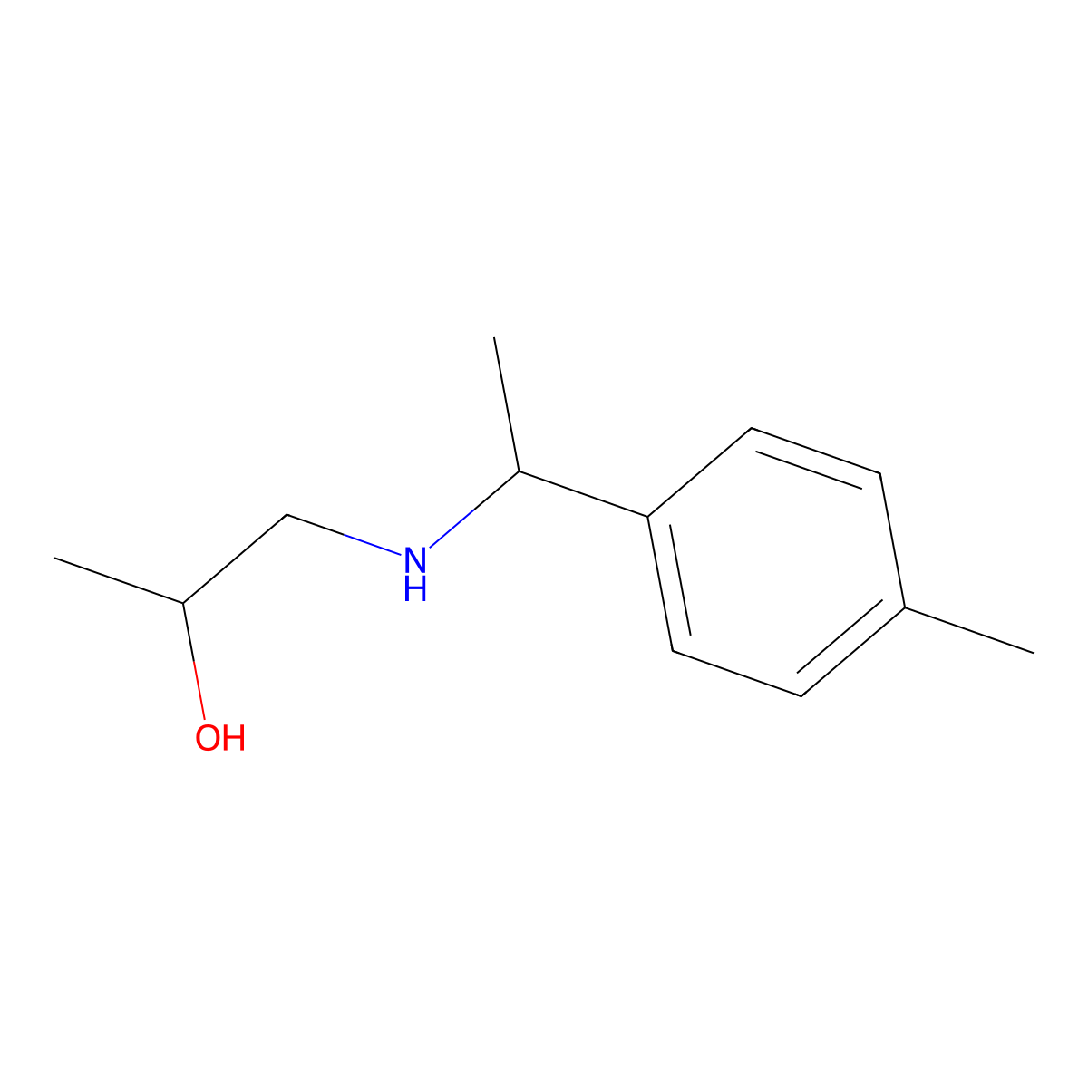 1-{[1-(4-Methylphenyl)ethyl]amino}propan-2-ol molecular structure, CAS 1154997-87-1