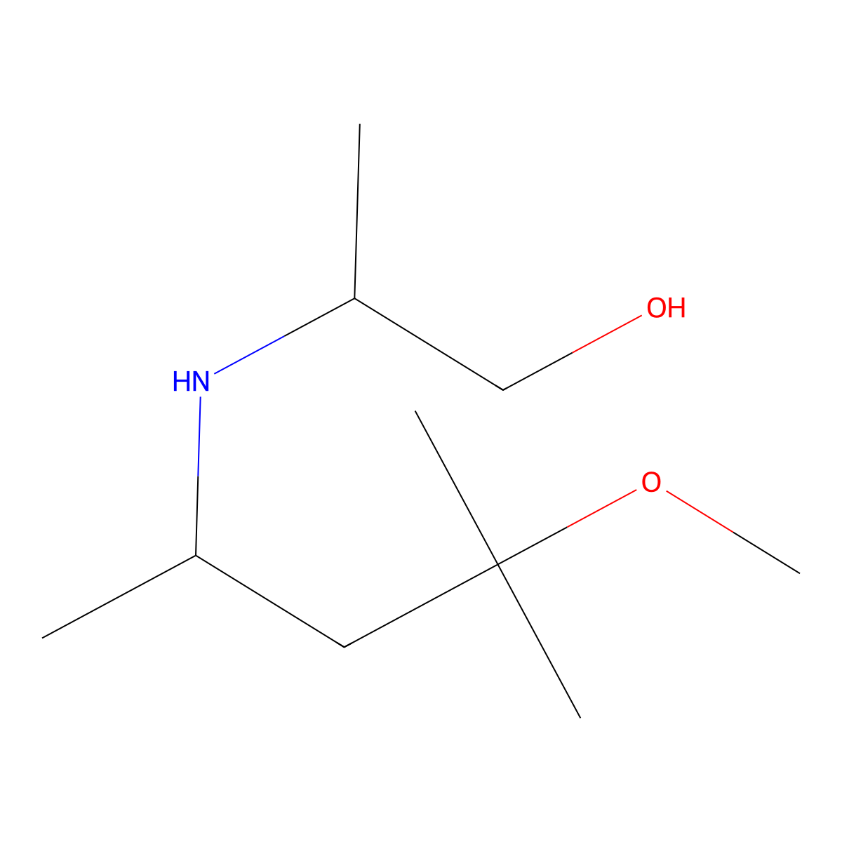 2-[(4-Methoxy-4-methylpentan-2-yl)amino]propan-1-ol molecular structure, CAS 1154998-60-3
