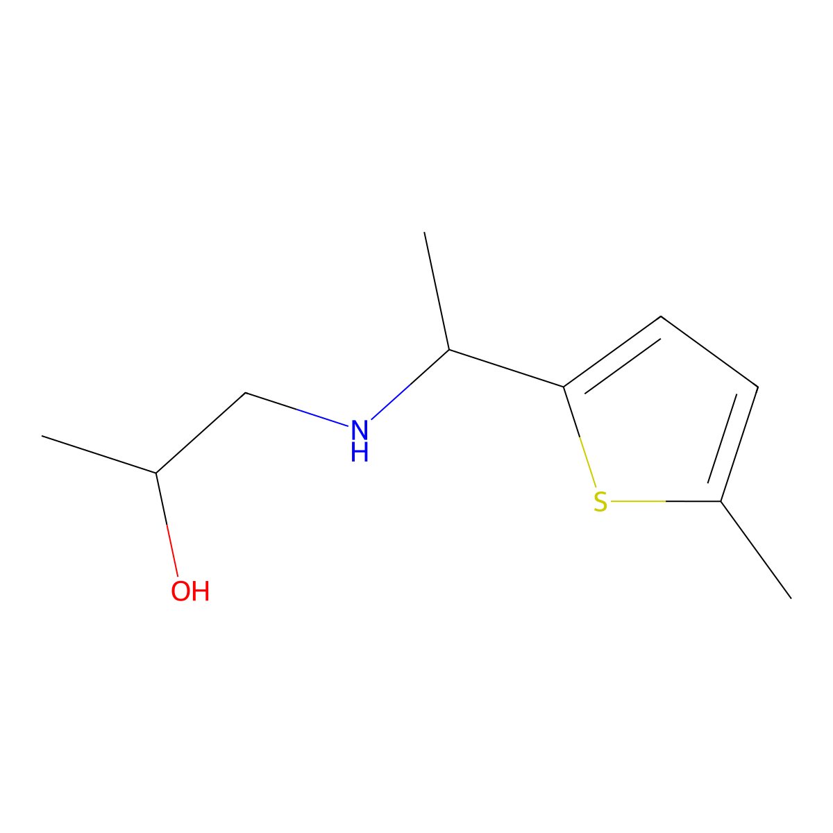 1-{[1-(5-Methylthiophen-2-yl)ethyl]amino}propan-2-ol molecular structure, CAS 1154998-67-0
