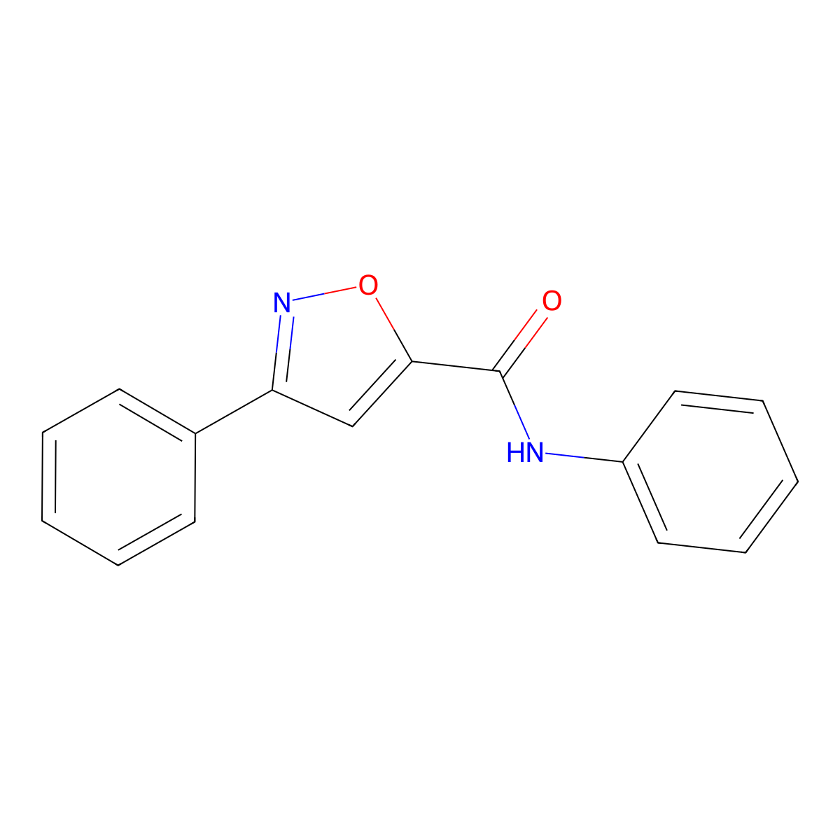 N,3-diphenyl-1,2-oxazole-5-carboxamide molecular structure, CAS 1155-11-9