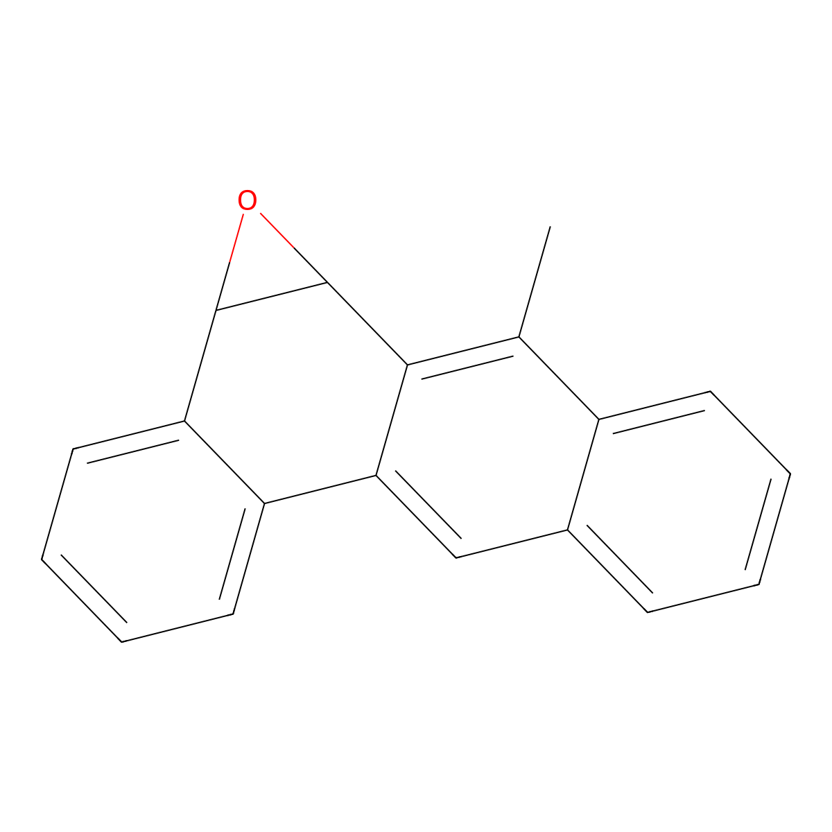 1a,11b-Dihydro-11-methylbenz(a)anthra(5,6-b)oxirene molecular structure, CAS 1155-38-0