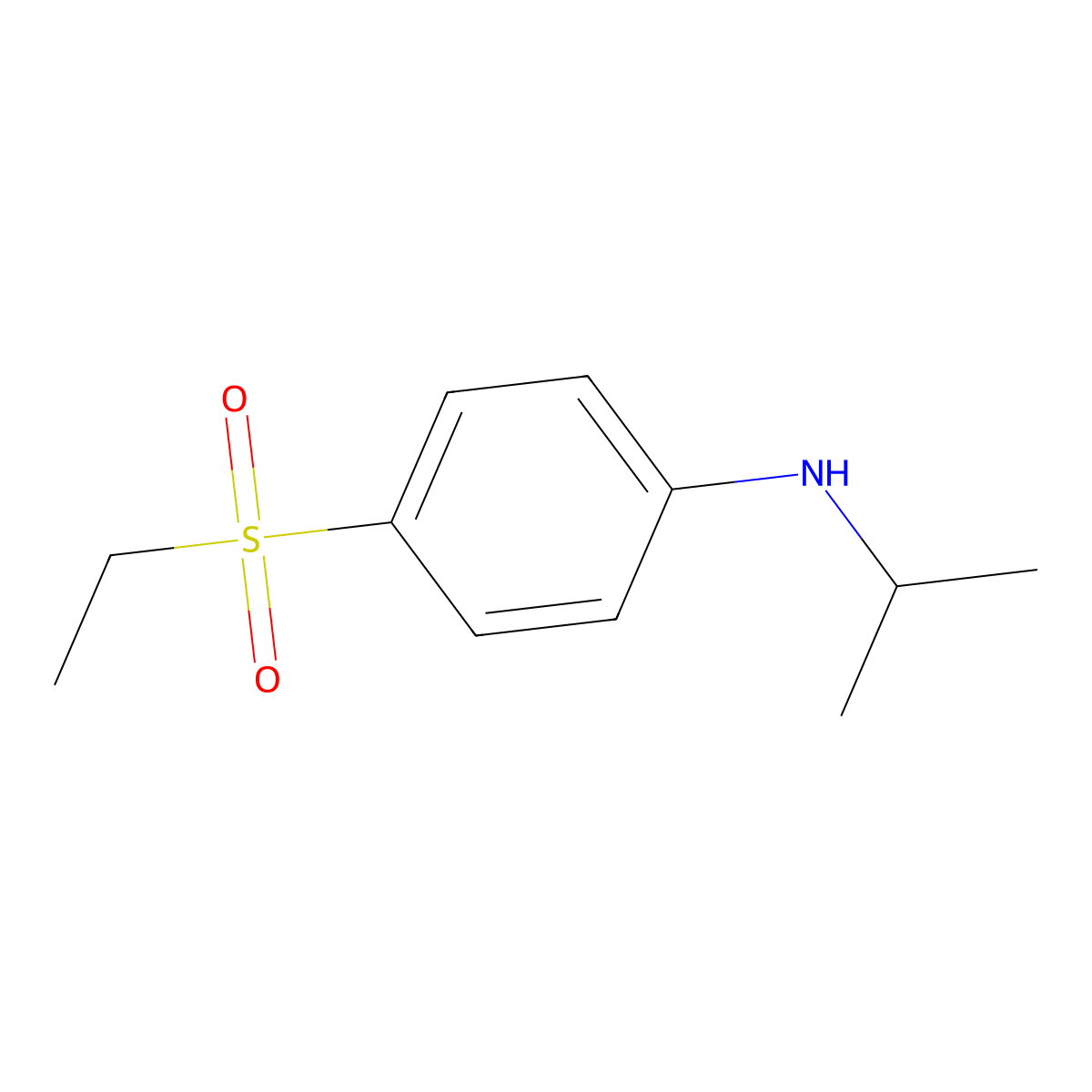 4-(Ethanesulfonyl)-N-(propan-2-yl)aniline molecular structure, CAS 1155001-78-7