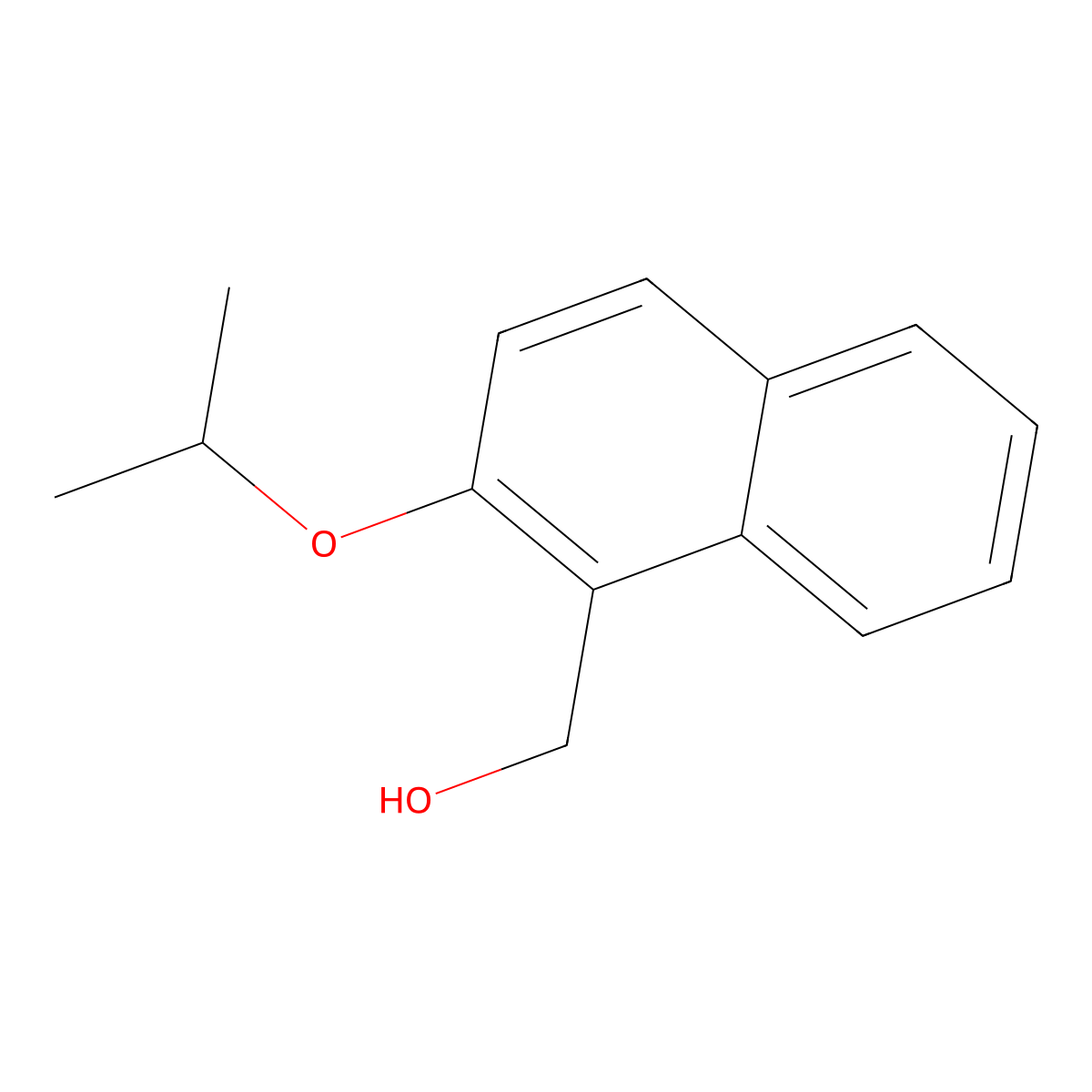(2-Isopropoxynaphthalen-1-yl)methanol molecular structure, CAS 1155038-42-8