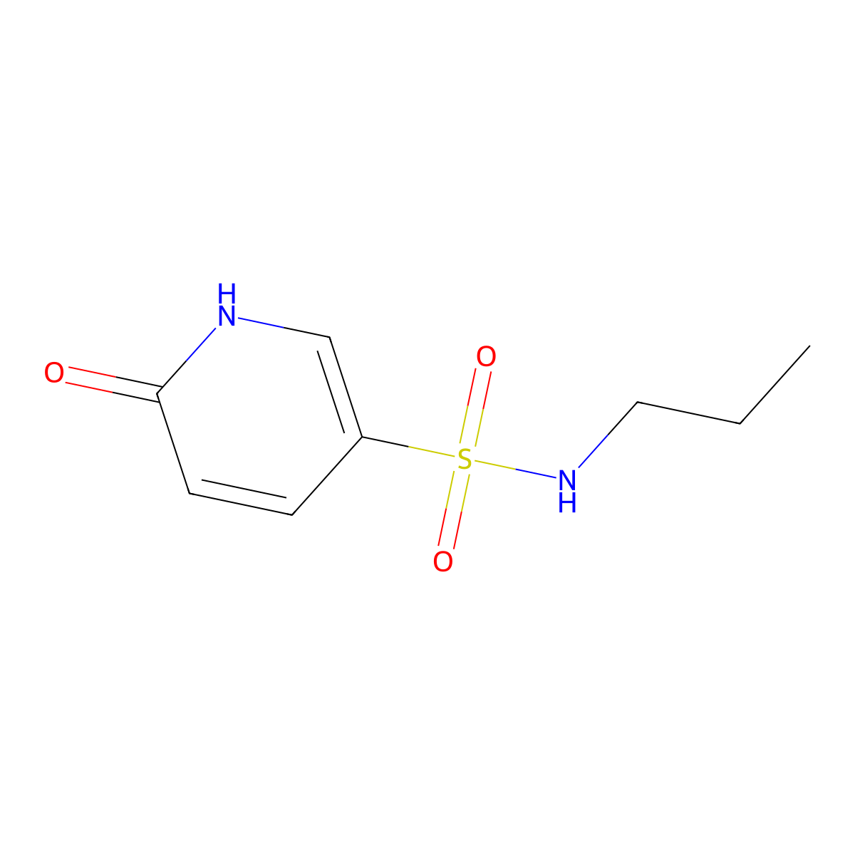 6-Oxo-N-propyl-1,6-dihydropyridine-3-sulfonamide molecular structure, CAS 1155056-63-5