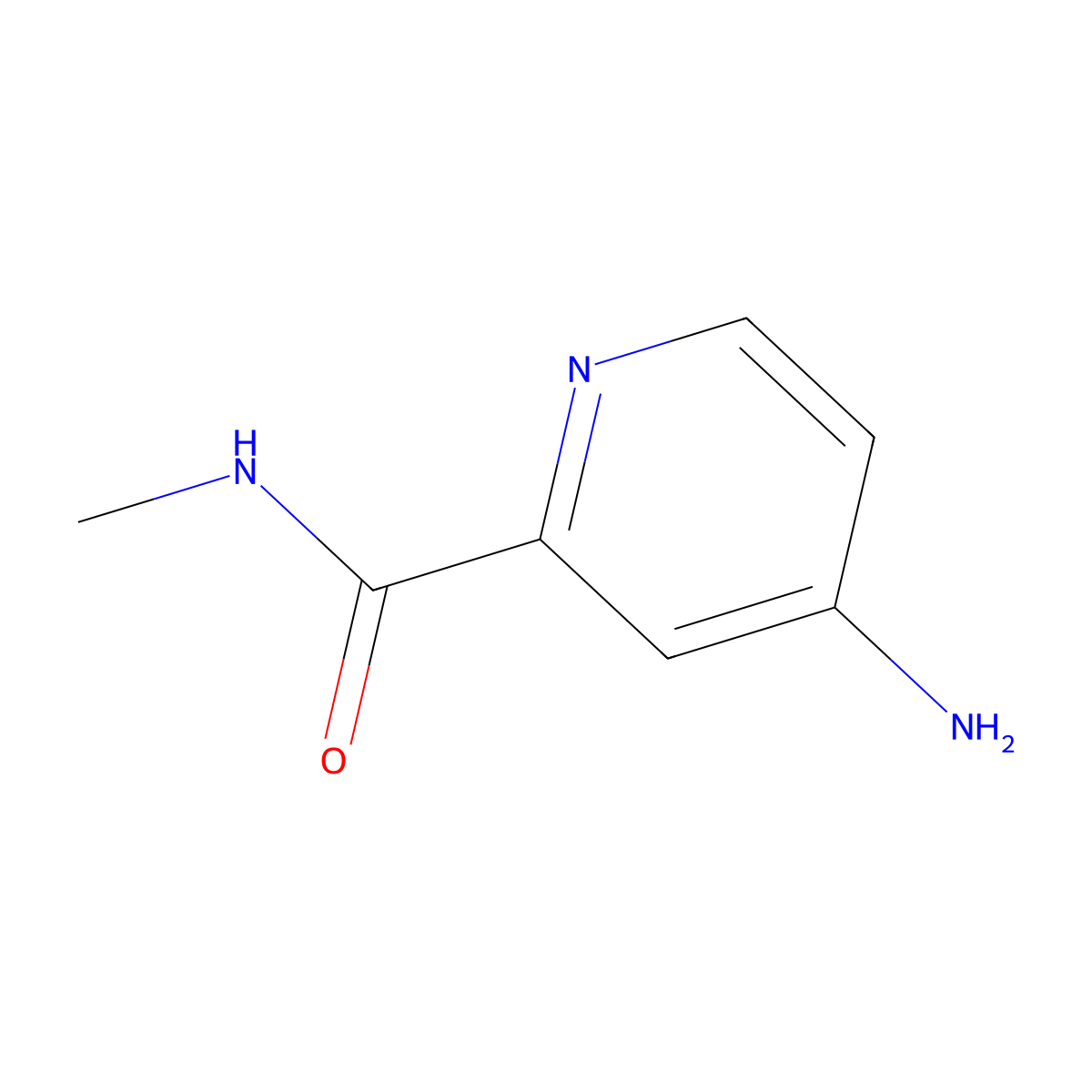 4-amino-N-methylpyridine-2-carboxamide molecular structure, CAS 1155066-09-3