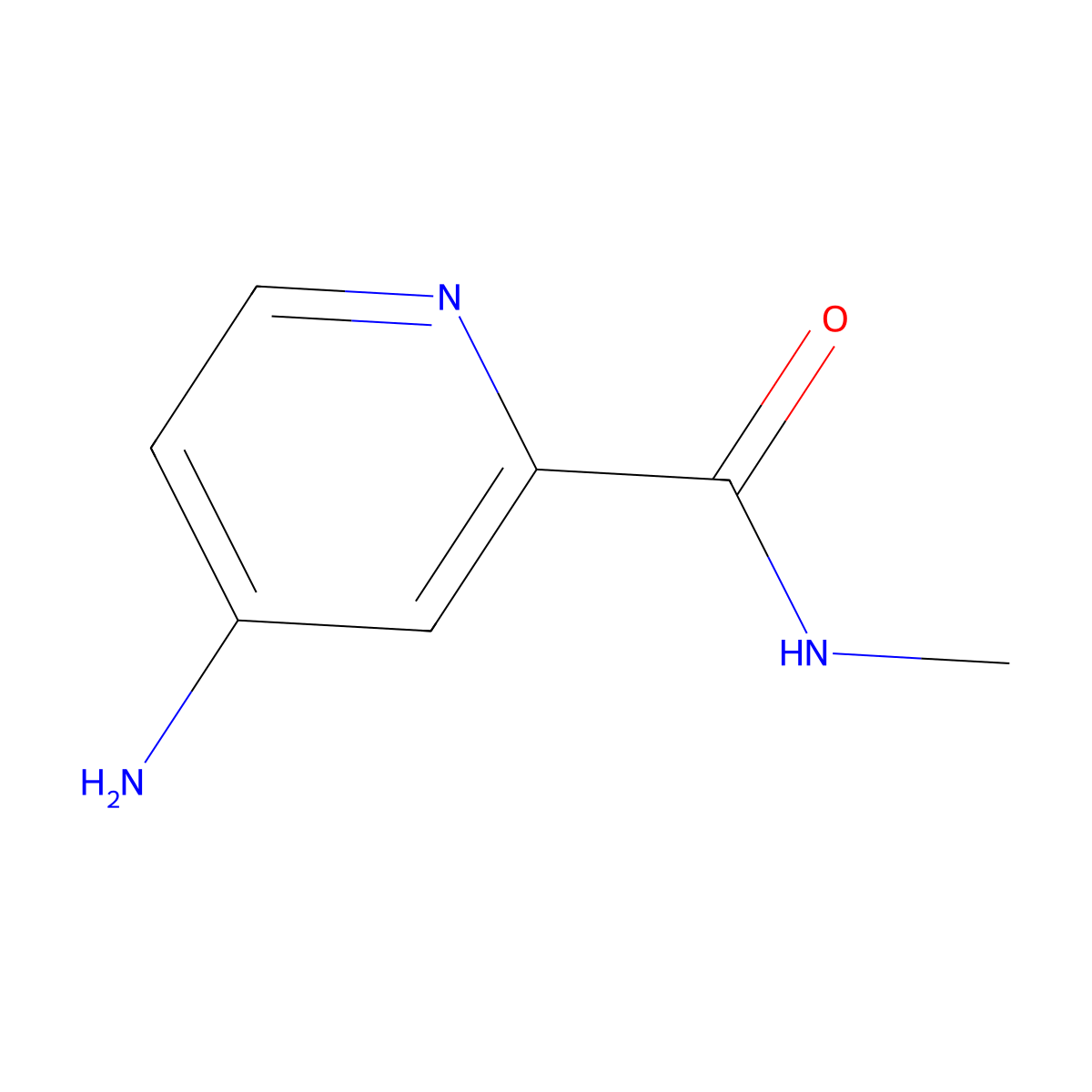 4-amino-N-methylpyridine-2-carboxamide molecular structure, CAS 1155066-09-3
