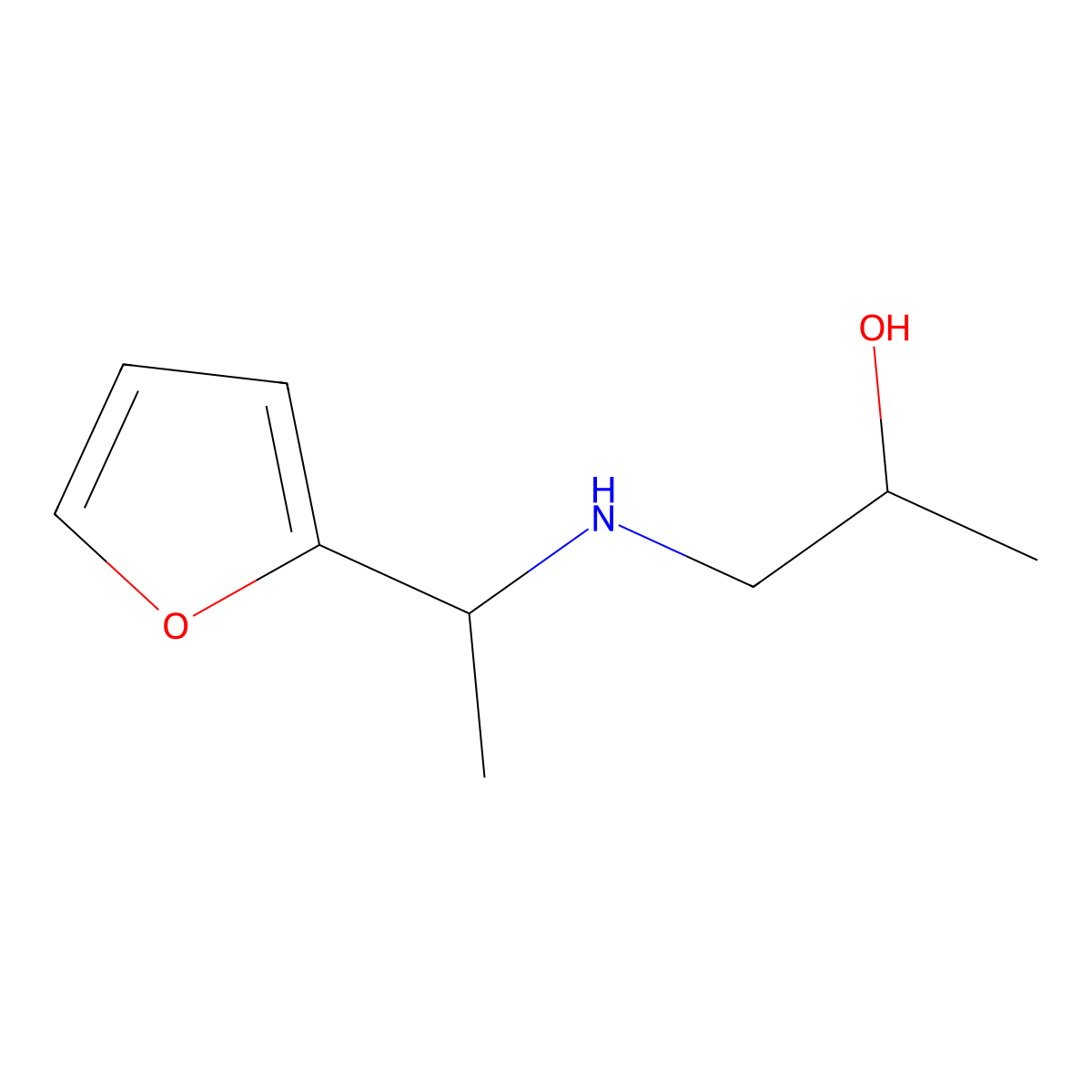 1-{[1-(Furan-2-yl)ethyl]amino}propan-2-ol molecular structure, CAS 1155066-65-1