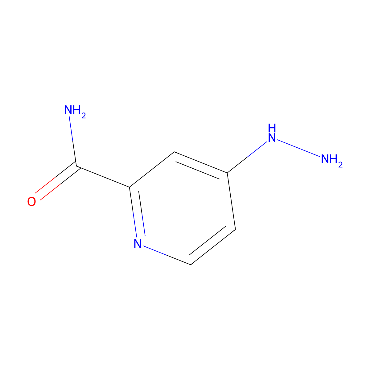 4-Hydrazinylpicolinamide molecular structure, CAS 1155067-95-0