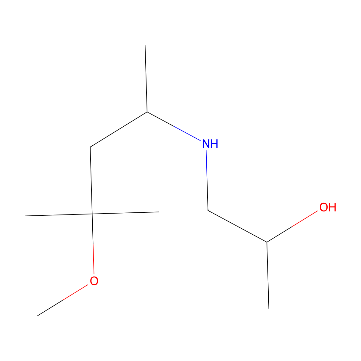 1-[(4-Methoxy-4-methylpentan-2-yl)amino]propan-2-ol molecular structure, CAS 1155073-62-3