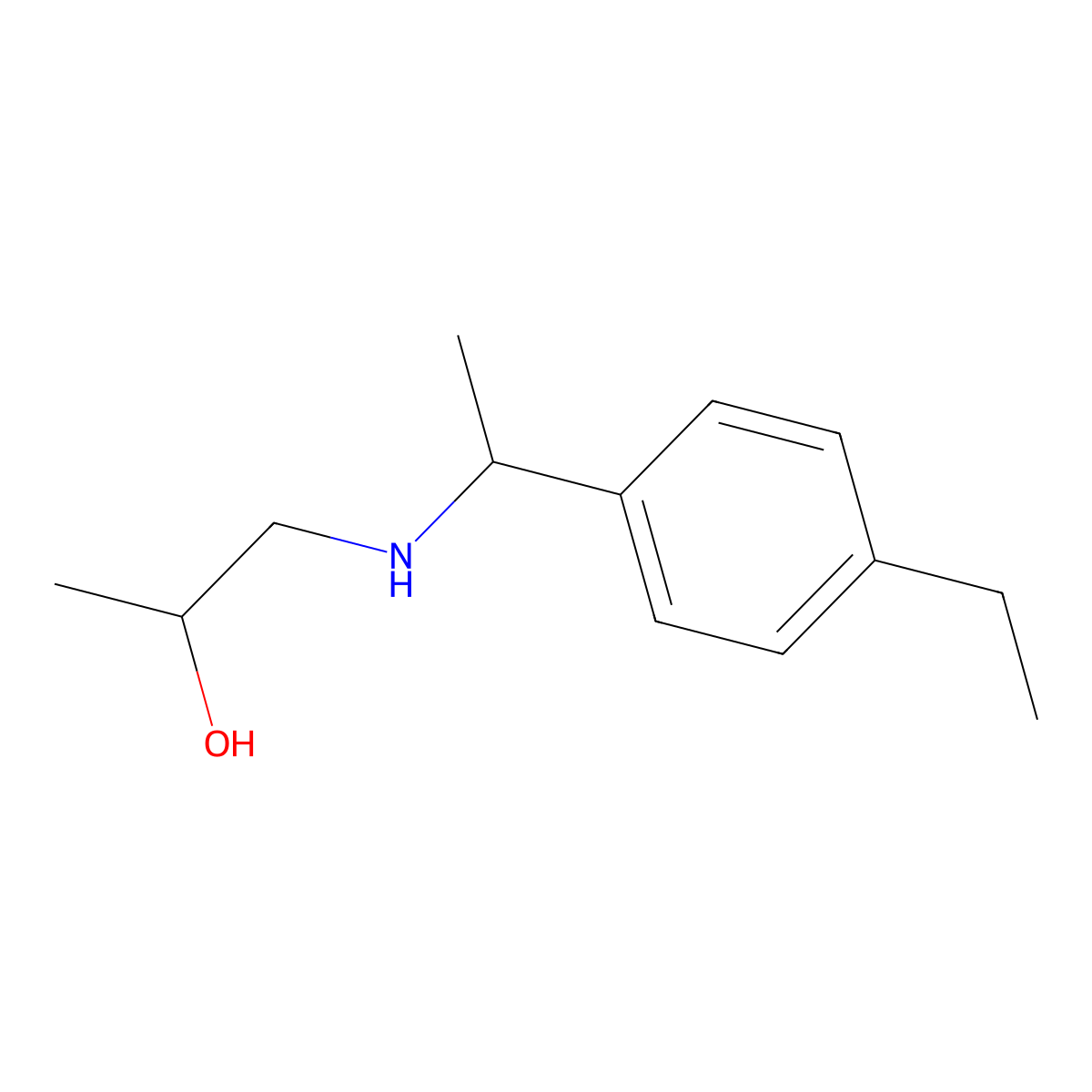 1-{[1-(4-Ethylphenyl)ethyl]amino}propan-2-ol molecular structure, CAS 1155075-04-9