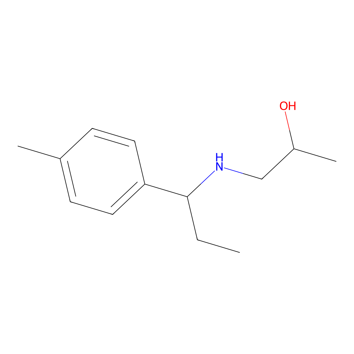 1-{[1-(4-Methylphenyl)propyl]amino}propan-2-ol molecular structure, CAS 1155075-87-8
