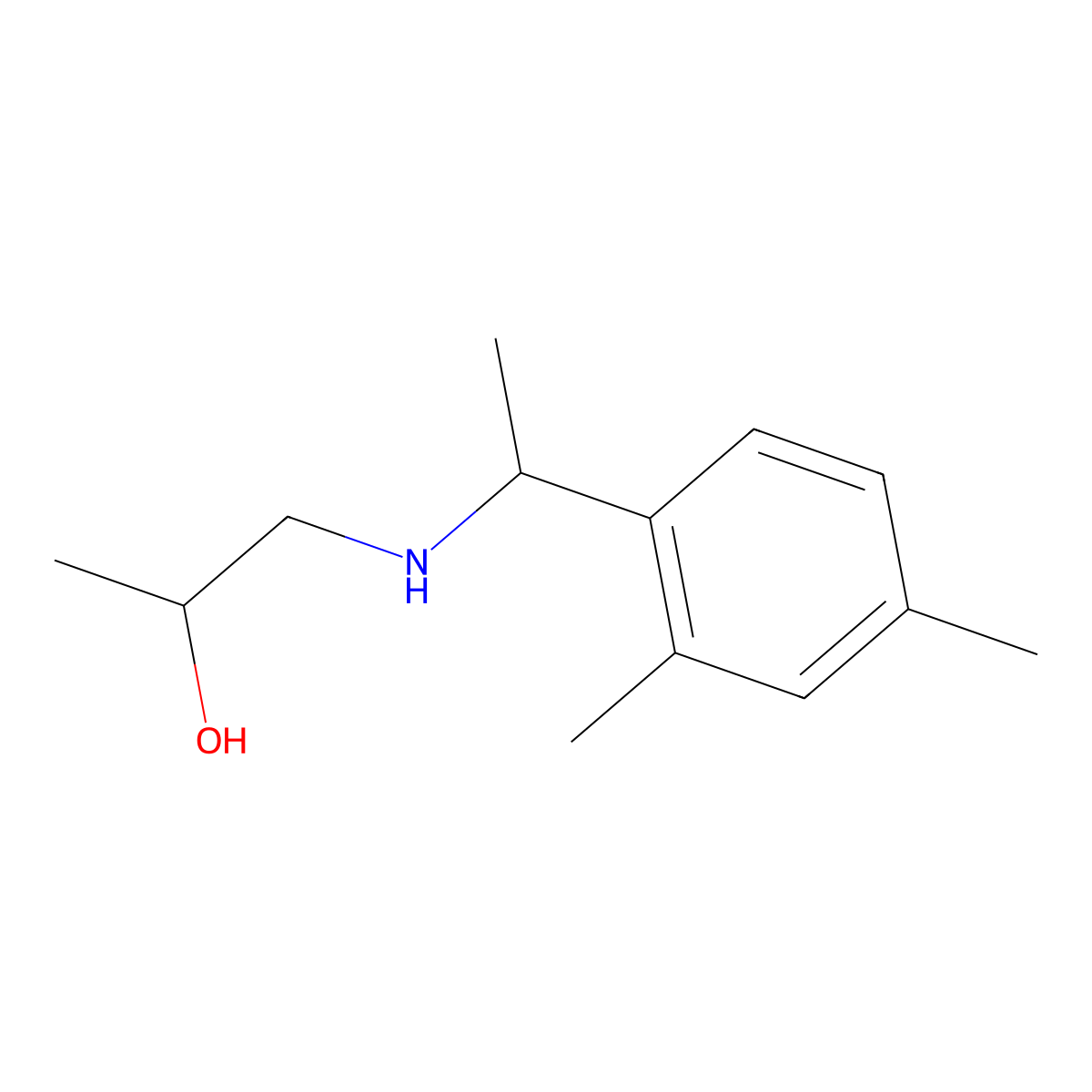 1-{[1-(2,4-Dimethylphenyl)ethyl]amino}propan-2-ol molecular structure, CAS 1155076-17-7