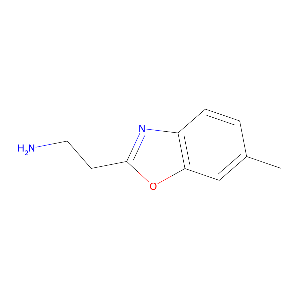 2-(6-Methyl-1,3-benzoxazol-2-yl)ethan-1-amine molecular structure, CAS 1155082-68-0