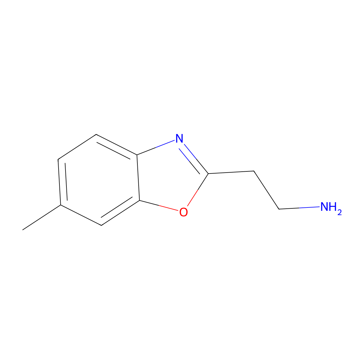 2-(6-Methyl-1,3-benzoxazol-2-yl)ethan-1-amine molecular structure, CAS 1155082-68-0