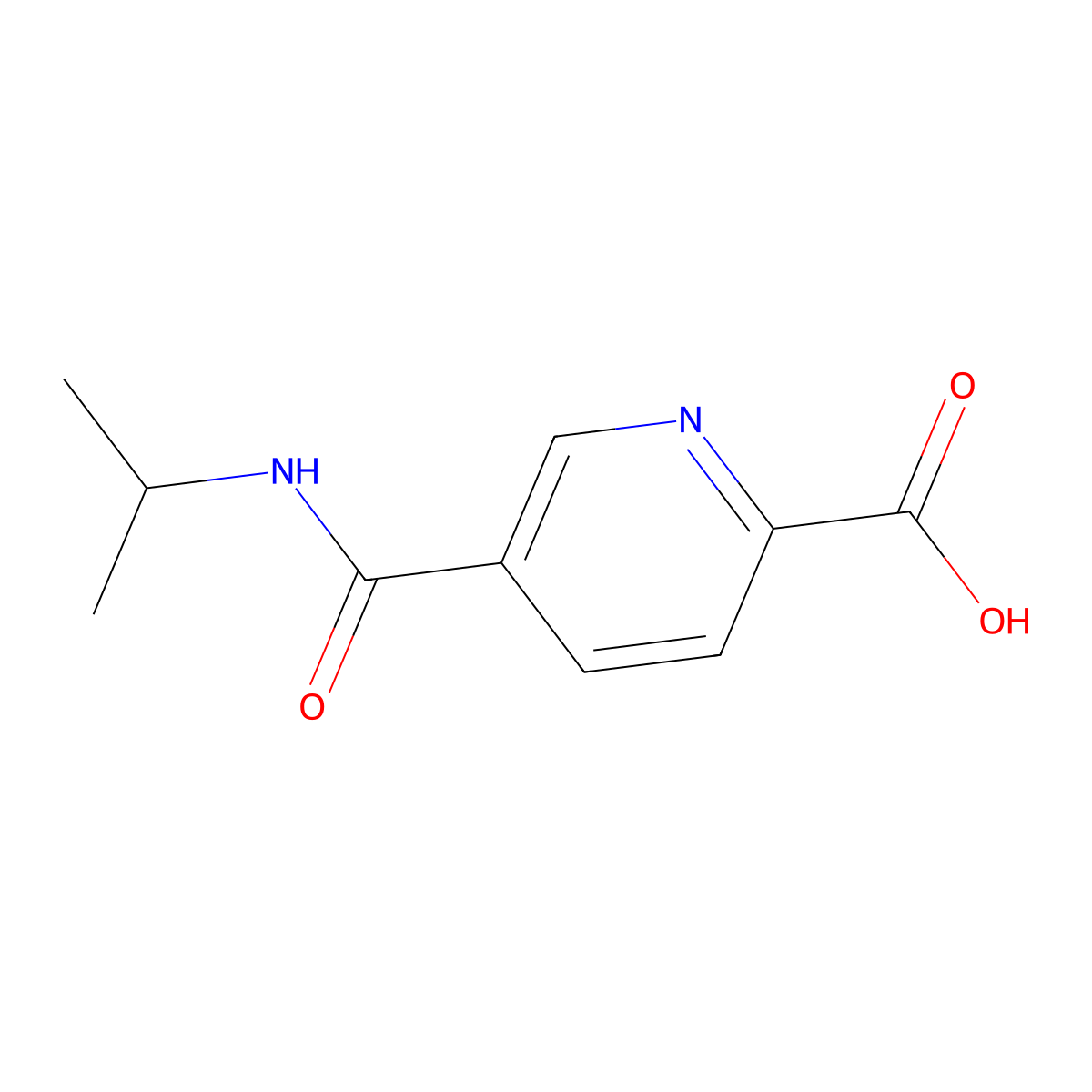5-[(Propan-2-yl)carbamoyl]pyridine-2-carboxylic acid molecular structure, CAS 1155083-07-0
