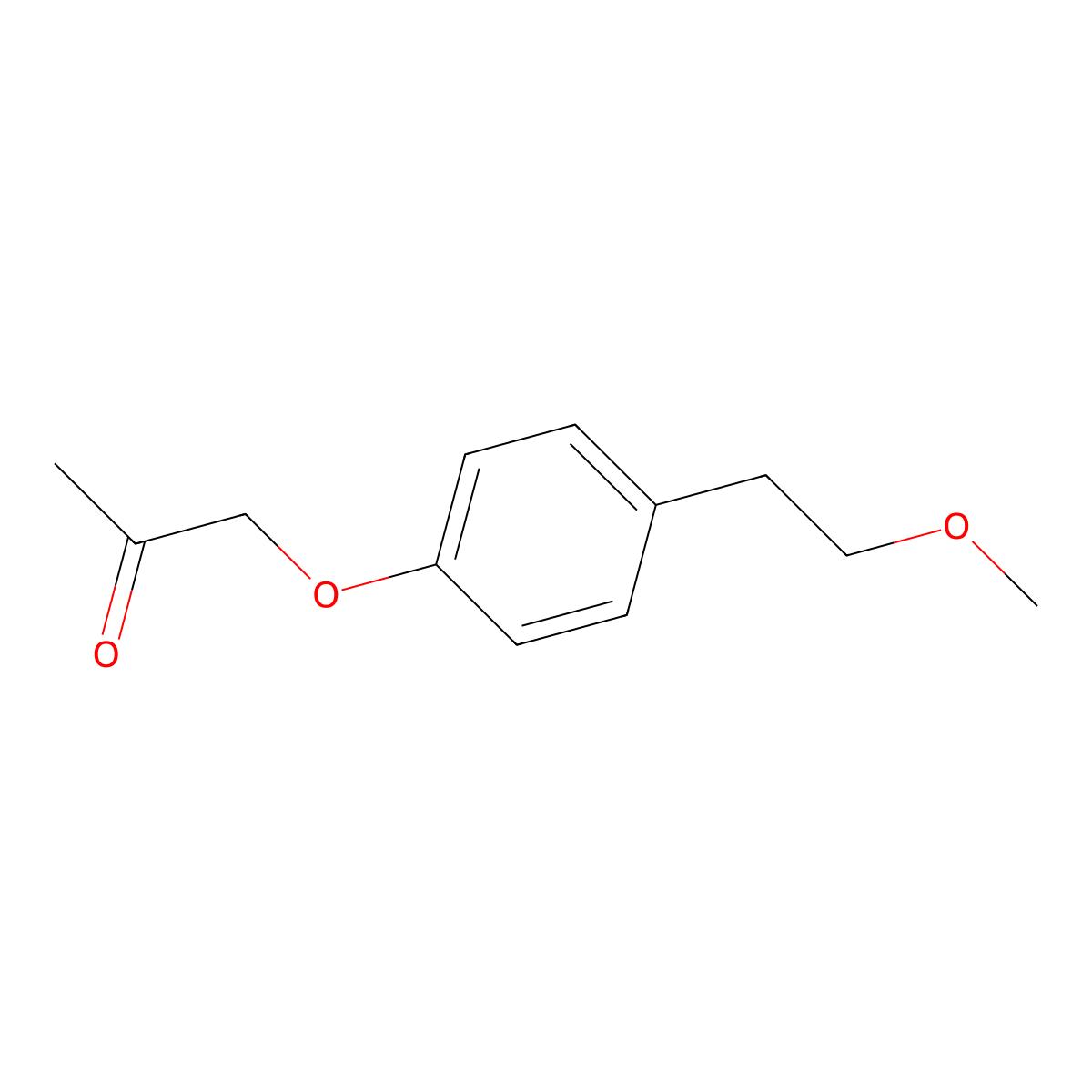 1-[4-(2-Methoxyethyl)phenoxy]propan-2-one molecular structure, CAS 1155083-53-6