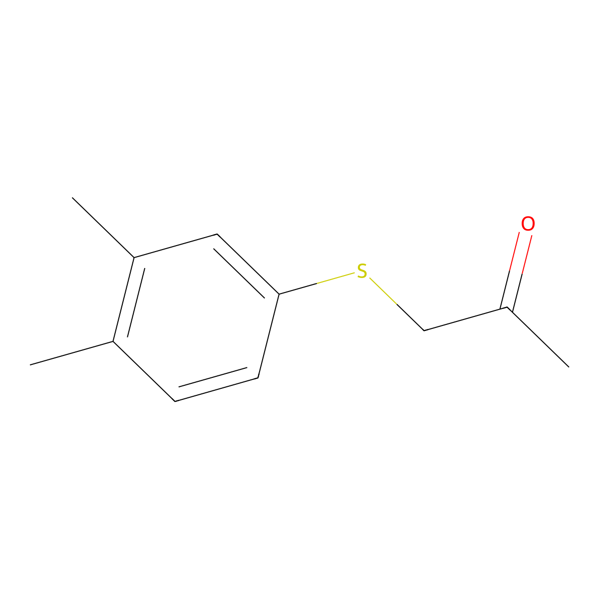 1-[(3,4-Dimethylphenyl)sulfanyl]propan-2-one molecular structure, CAS 1155089-62-5