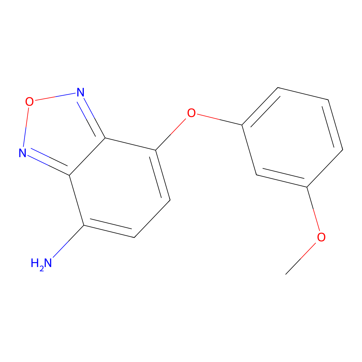 7-(3-Methoxyphenoxy)-2,1,3-benzoxadiazol-4-amine molecular structure, CAS 1155114-62-7