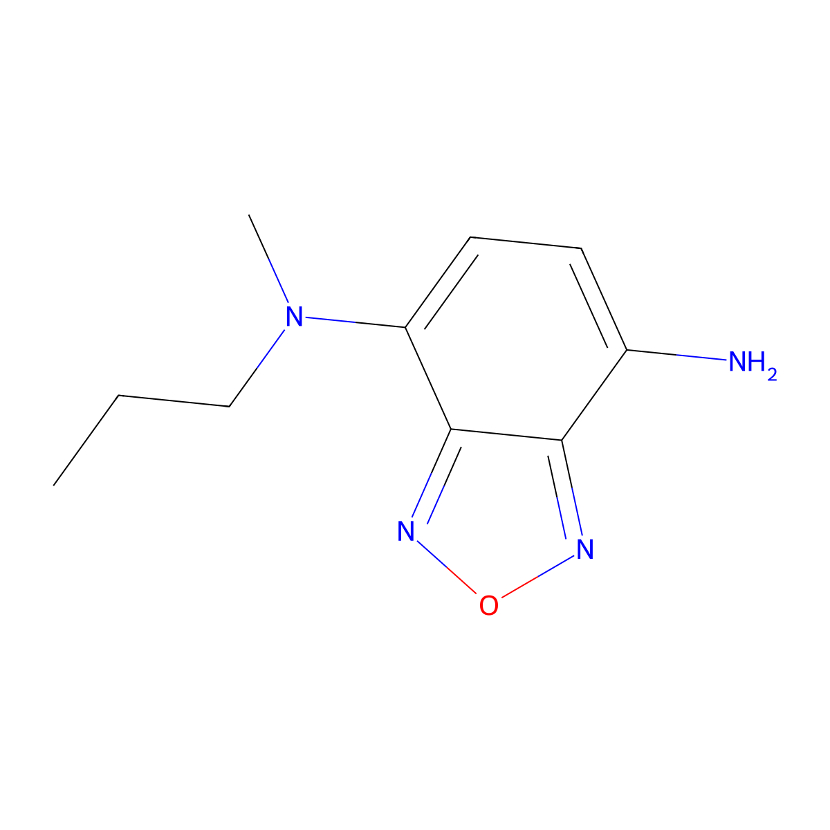 N4-methyl-N4-propyl-2,1,3-benzoxadiazole-4,7-diamine molecular structure, CAS 1155122-05-6