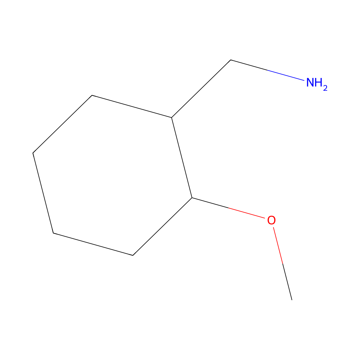 (2-Methoxycyclohexyl)methanamine molecular structure, CAS 1155125-80-6