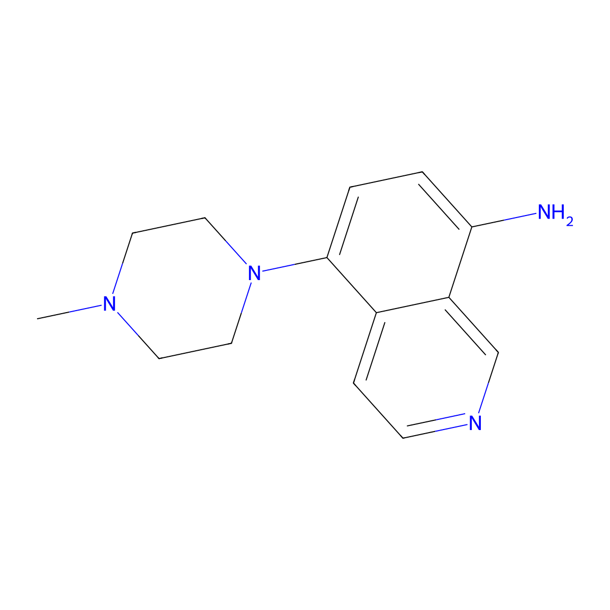 5-(4-Methylpiperazin-1-yl)isoquinolin-8-amine molecular structure, CAS 1155134-93-2