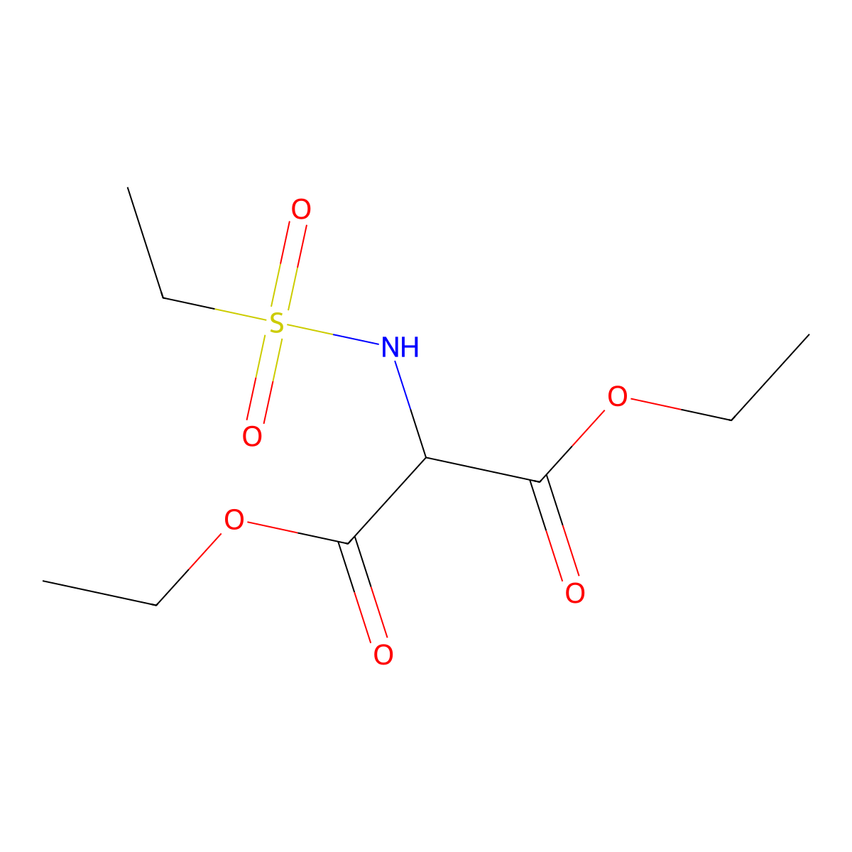 1,3-Diethyl 2-ethanesulfonamidopropanedioate molecular structure, CAS 1155139-03-9