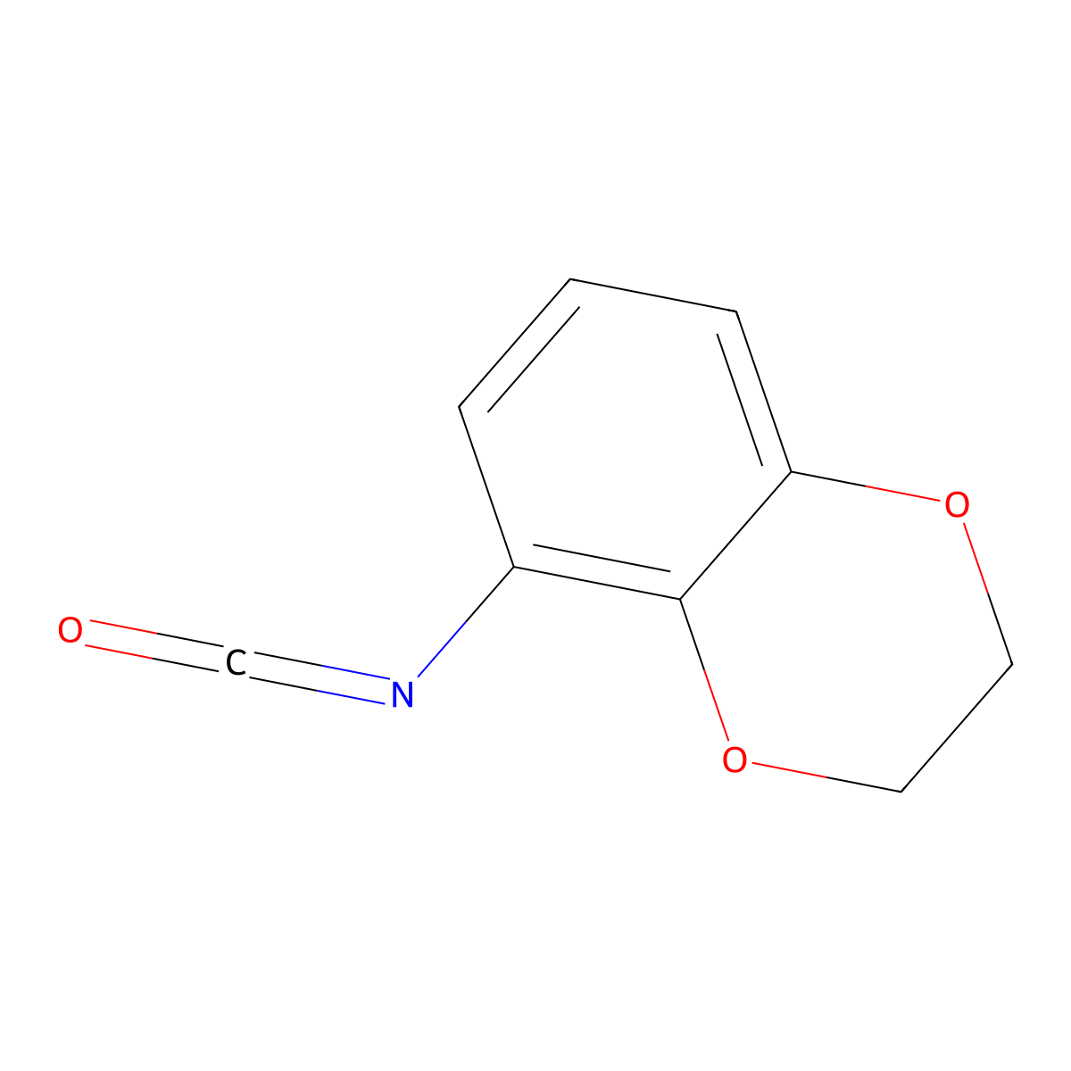 5-Isocyanato-2,3-dihydro-1,4-benzodioxine molecular structure, CAS 1155139-88-0