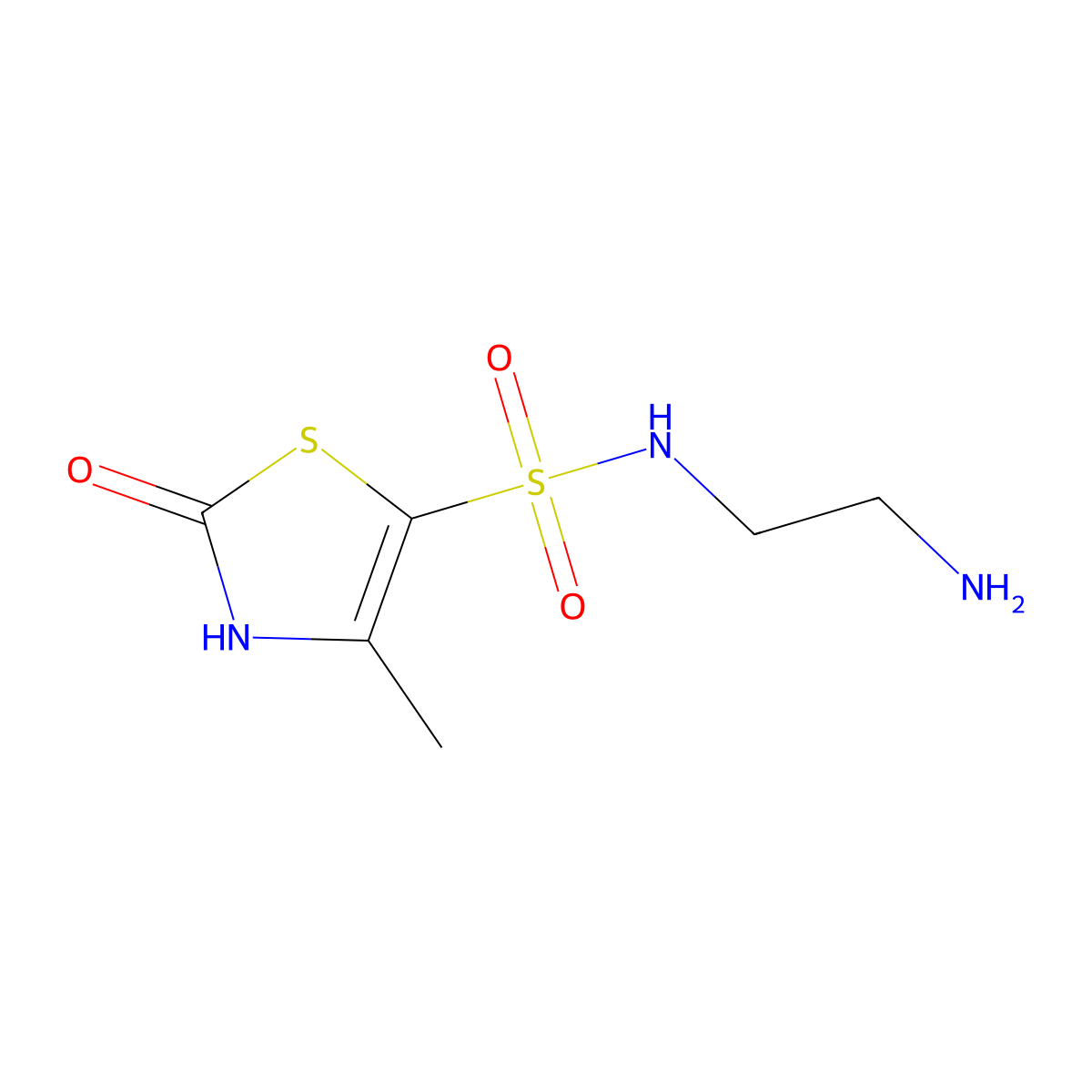 N-(2-Aminoethyl)-4-methyl-2-oxo-2,3-dihydrothiazole-5-sulfonamide molecular structure, CAS 1155139-93-7